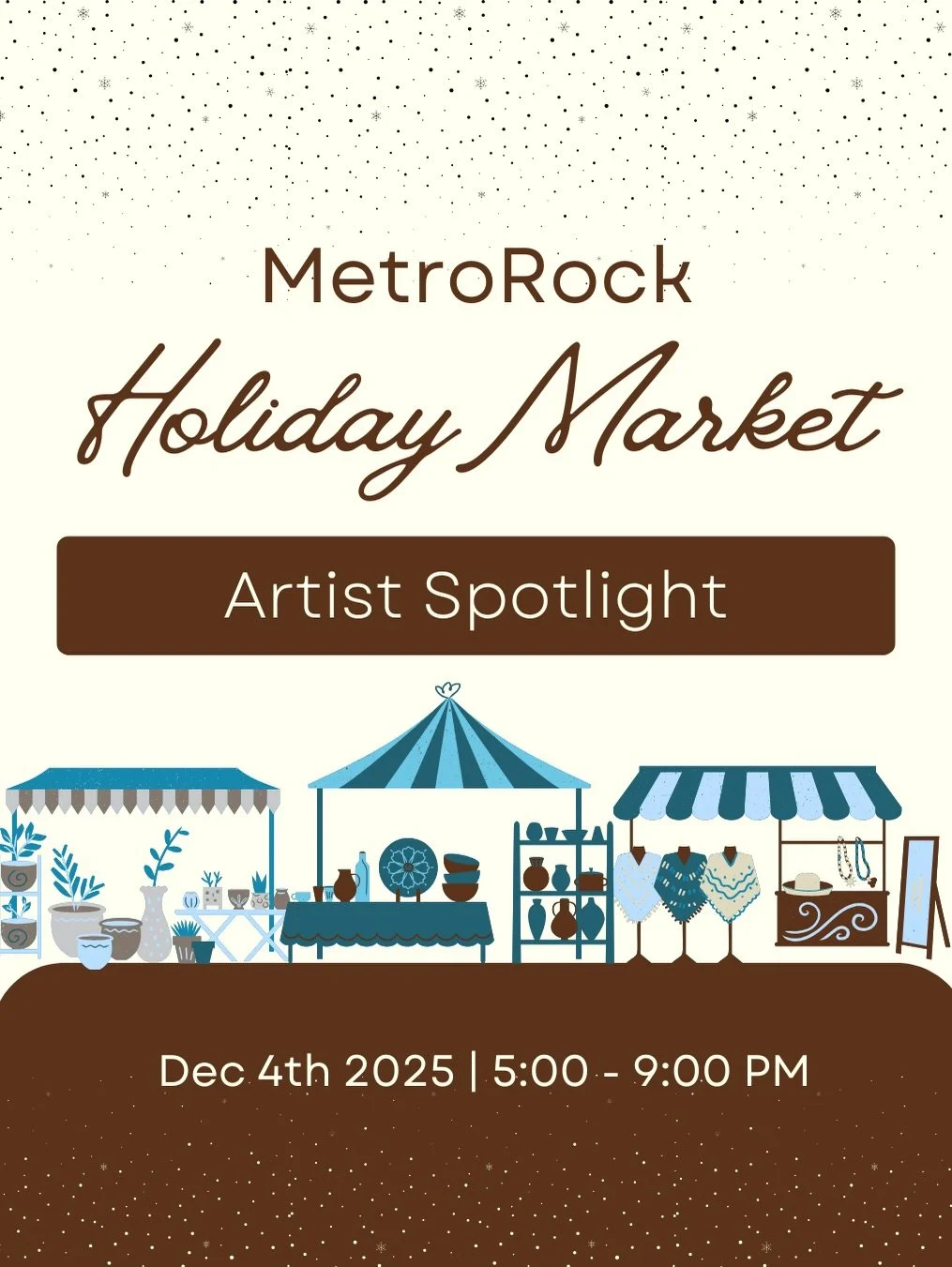 Get hype yall! Our holiday market is next thursday from 5:00-9:00pm! Here is a sneak peek at some of the very talented artists who will be selling their work!