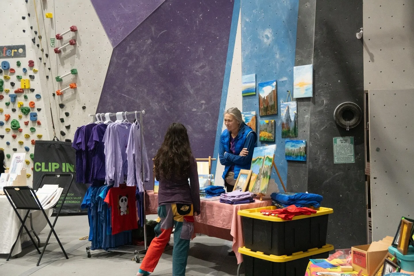 Our Winter Holiday Market was a delight. It was so lovely to see our community bring their art to the gym. If you missed it here is a highlight reel with our vendors so you can shop their art directly. And by the way we have another event this thursd