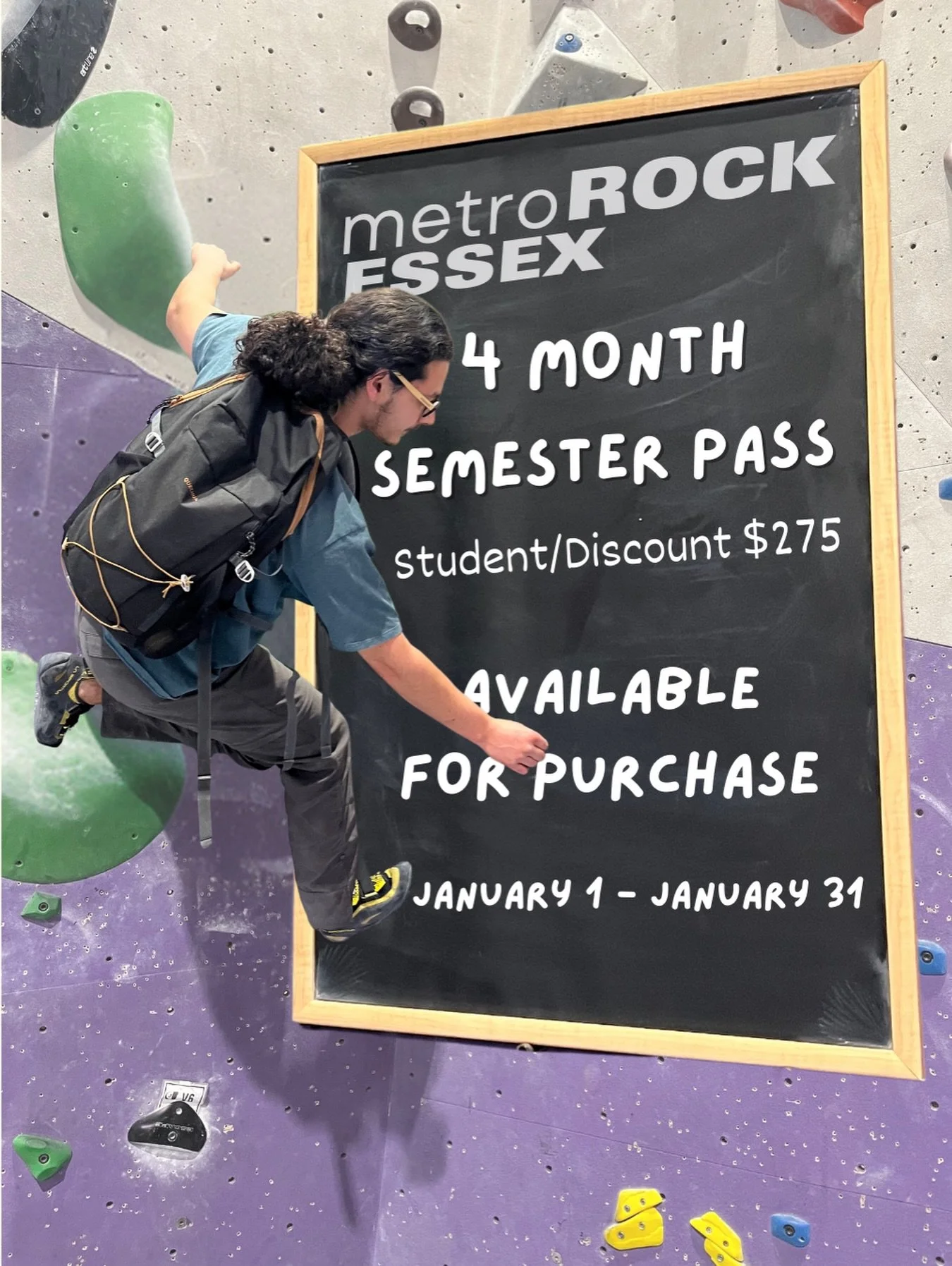 WOW A SEMESTER DEAL??? Thank you to our scholarly Lucius for chalking us up on all the deets for this January sale! On sale now through Jan 31st we have 4 month pre-paid memberships at just 275$ for our lovely student/discount community