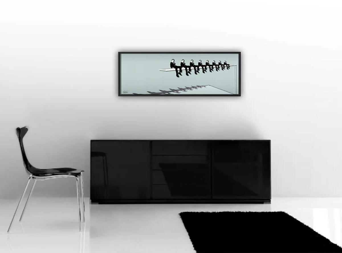 Lunch Break, 3D Layered Plexiglass Art, Wall Art, Brigitte Polemis, Visual Artist, Art in a room