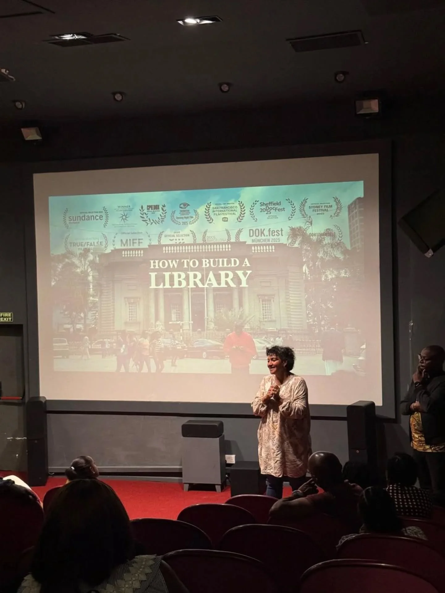 🎥 Yesterday evening, we shared How To Build A Library with a few members of the press, an intimate screening filled with thoughtful conversations and early reactions to the film back home.

In exactly one week, we open the @nbofilmfest! 💛
We can&rs