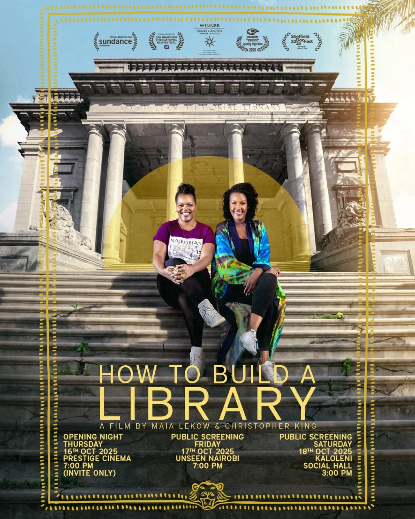 📅 Our screening schedule is here!

Mark your calendars and come catch How To Build A Library on the big screen at the @nbofilmfest!

From opening night screening and Q&amp;A to additional screenings... we can't wait to share this story with you!

📍