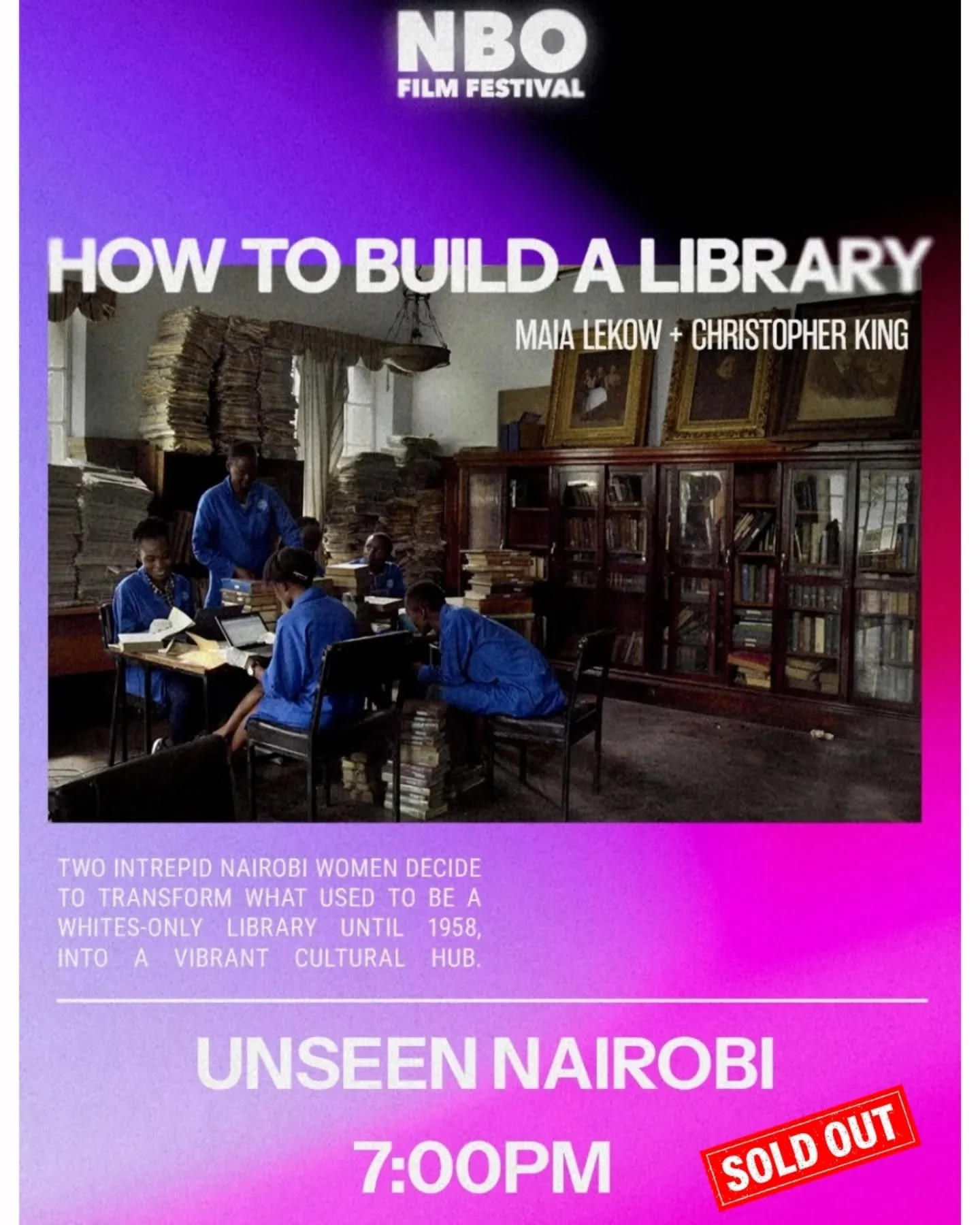 We had an incredible time opening the @nbofilmfest yesterday! Thank you to everyone who joined us for such a beautiful premiere. 🫶🏾

Photos and moments from the evening are coming soon!

🎬 Tonight, we&rsquo;re at @unseen.nairobi for our second scr