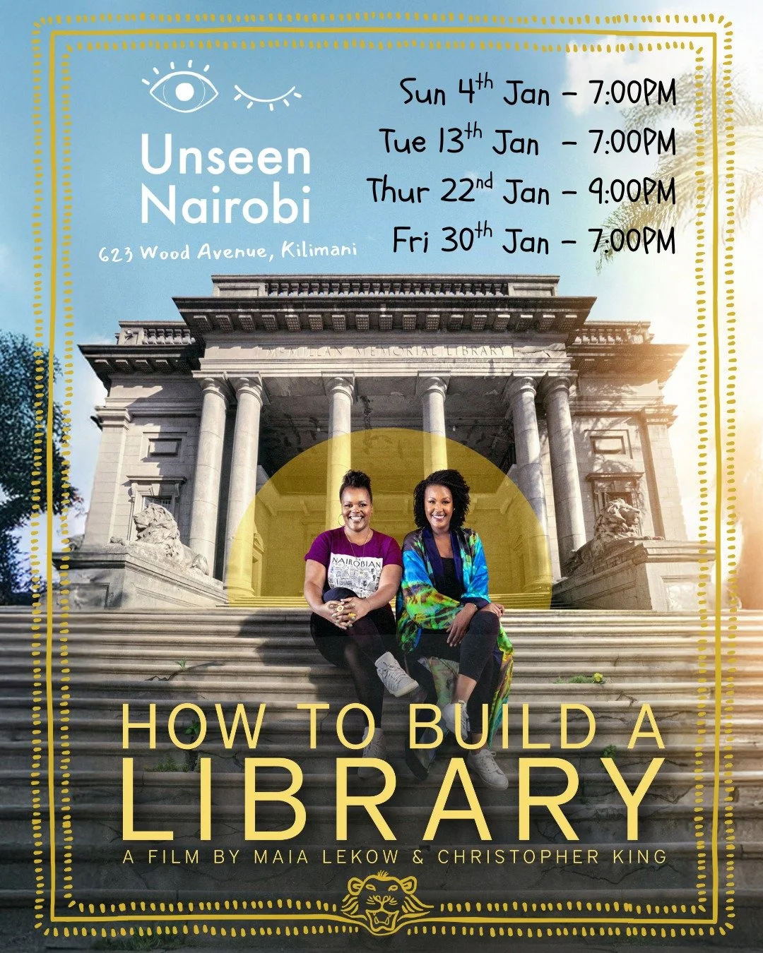 Back by popular demand!! 💃🏽🇰🇪🕺 Catch these bonus screenings at @unseen.nairobi and start 2026 with a healthy dose hope and book-love. 

📅 Sun 4th Jan &ndash; 7:00PM
📅 Tue 13th Jan &ndash; 7:00PM
📅 Thur 22nd Jan &ndash; 9:00PM
📅 Fri 30th Jan 