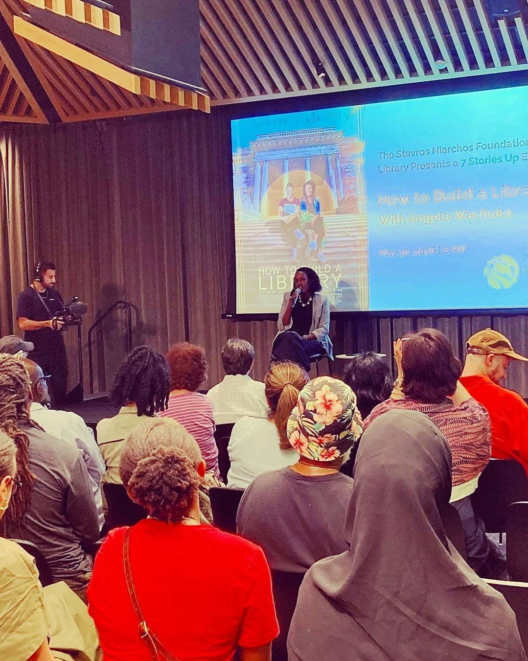 Last week, Nairobi came to New York.

A full house at the New York Public Library's Stavros Niarchos Foundation Library watched How to Build a Library &mdash; and then stayed for a fascinating conversation with @angelawachuka_

Thank you to everyone 