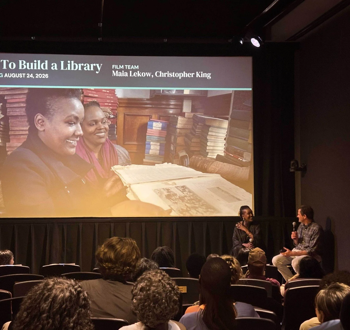 Last week @angelawachuka_ joined POV Executive Producer Chris White on stage at @dctvny Firehouse Cinema in New York &mdash; for the Season 39 preview of @povdocs, America's longest-running documentary series.

@angelawachuka_ @shirokoinange and @the