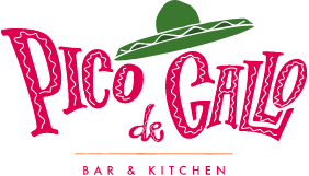 Logo for Pico Gallo Bar & Kitchen featuring a green sombrero.