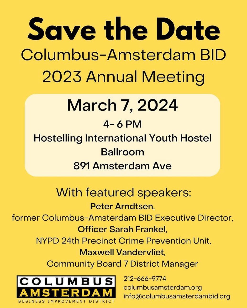 Reminder: Our Annual Meeting is coming up this Thursday, March 7! Join us to celebrate our last fiscal year and to vote in our board elections 😁

Note: If you would like to vote on board minutes and members, you must register as an official member o