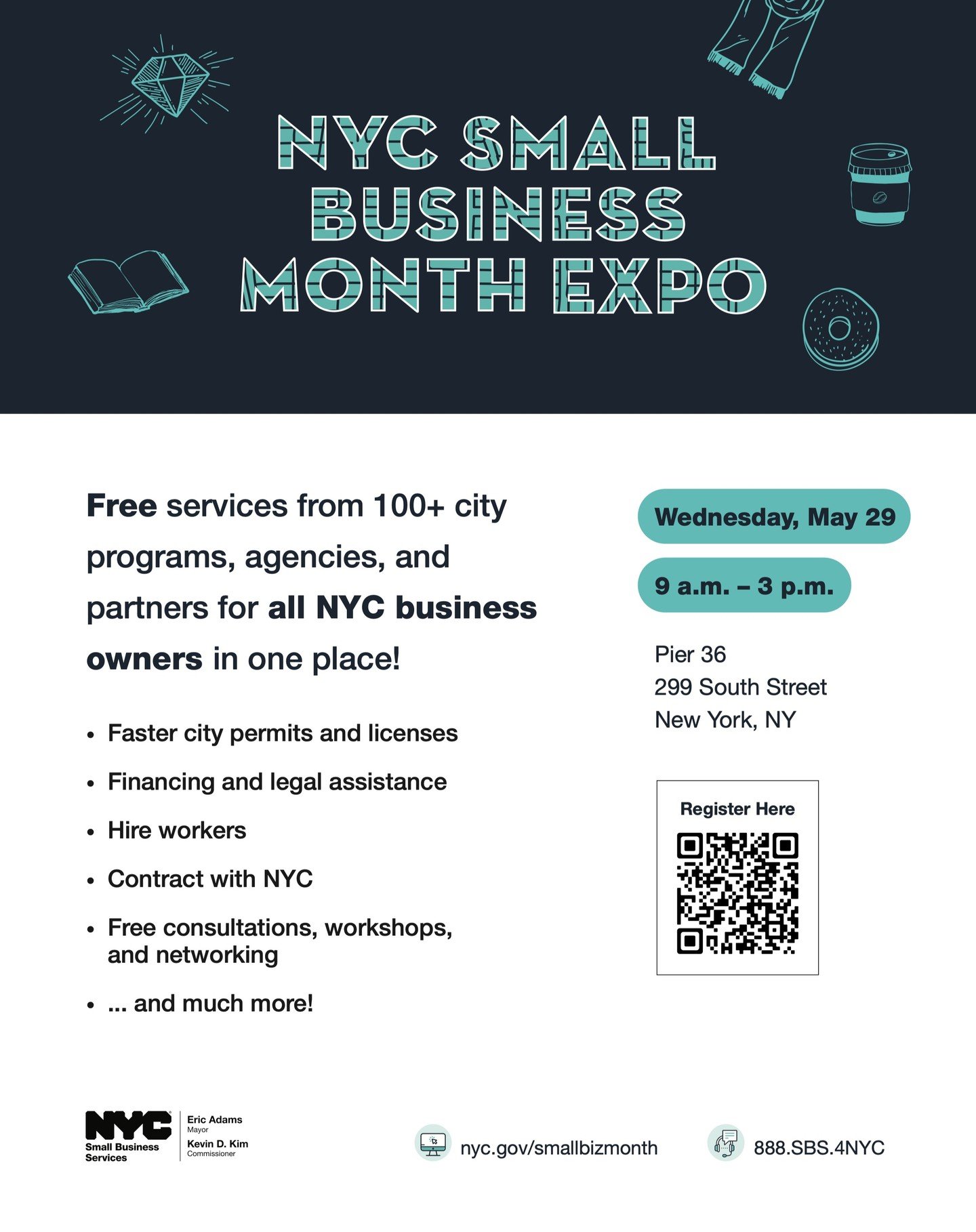 Happy Small Business Month! This Monday is SBS's second annual #nycbidday and we will be out tabling in front of our office @ 991 Amsterdam Ave to distribute information about the BID, our local businesses, and how to take advantage of the many resou