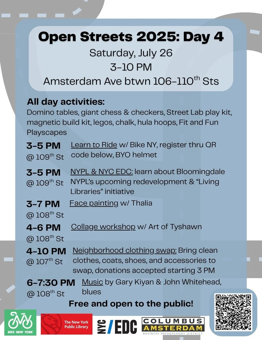 Open Streets, July 26th