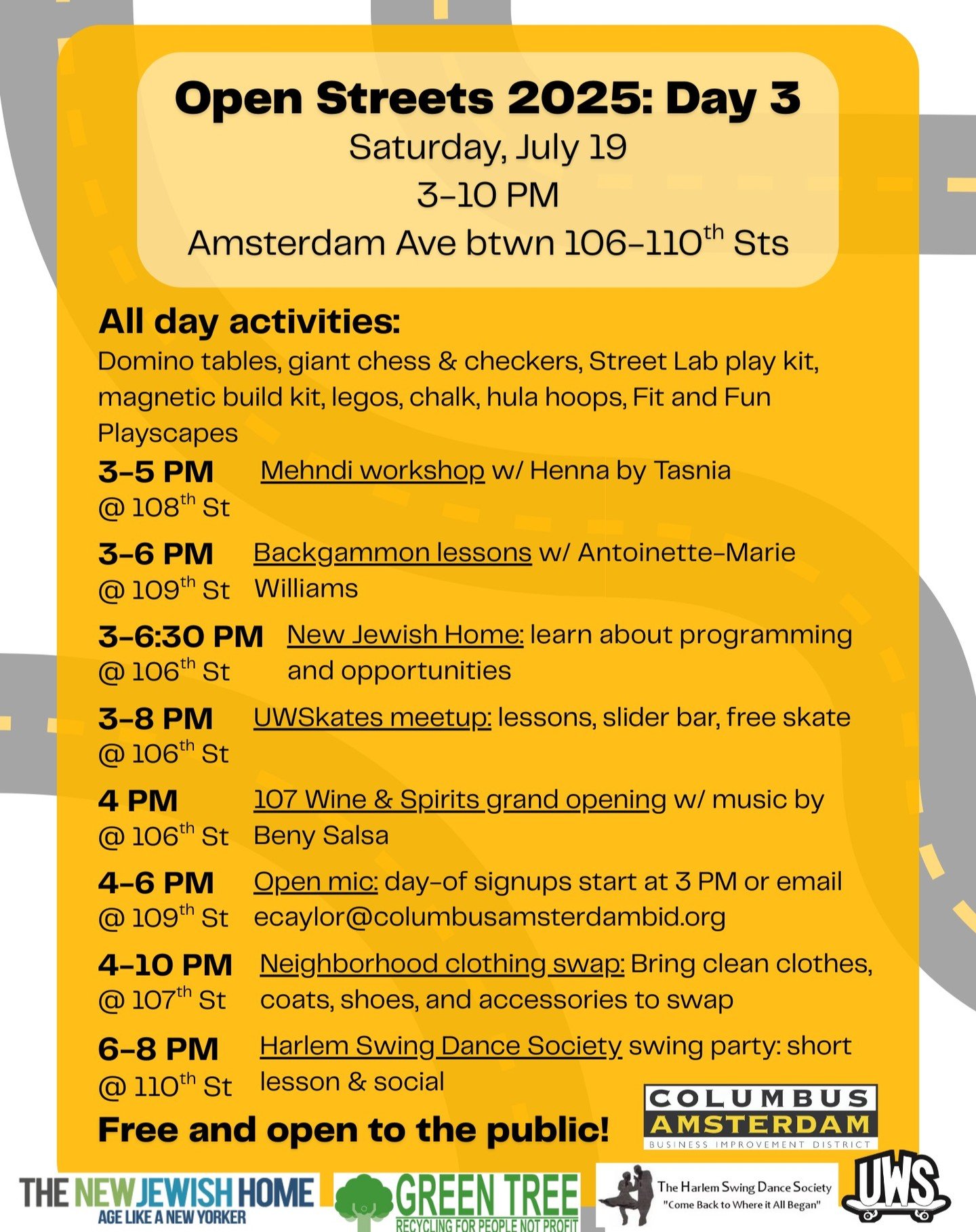 Open Streets, July 19th