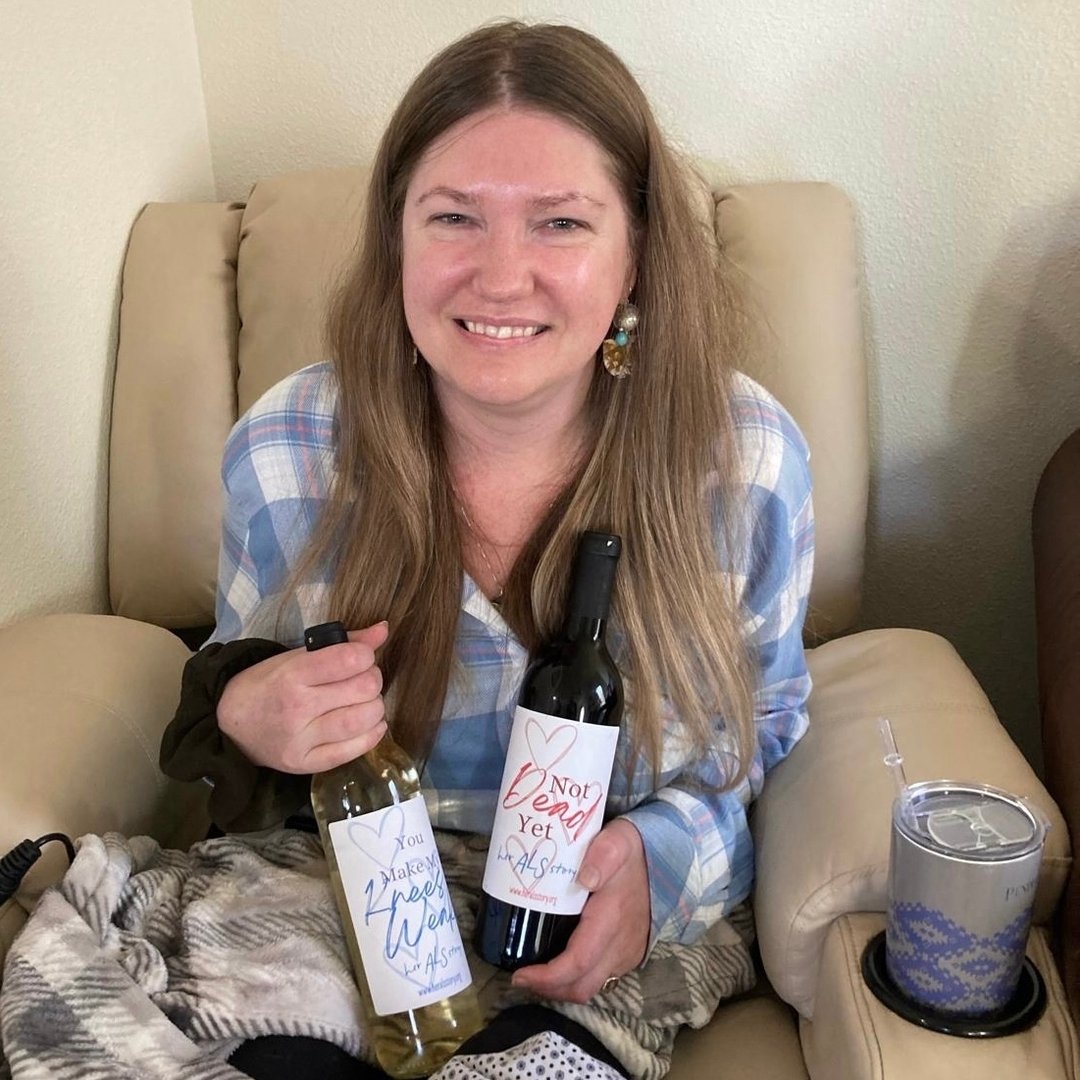 Raise A Glass for ALS Awareness Month 

Join HAS in toasting for ALS Awareness.
Our labels are a play on words with the initials ALS

For our Mamasitas we Present : Just in time for Mother's Day!
Wine is how mom deALS white
For our health conscious f