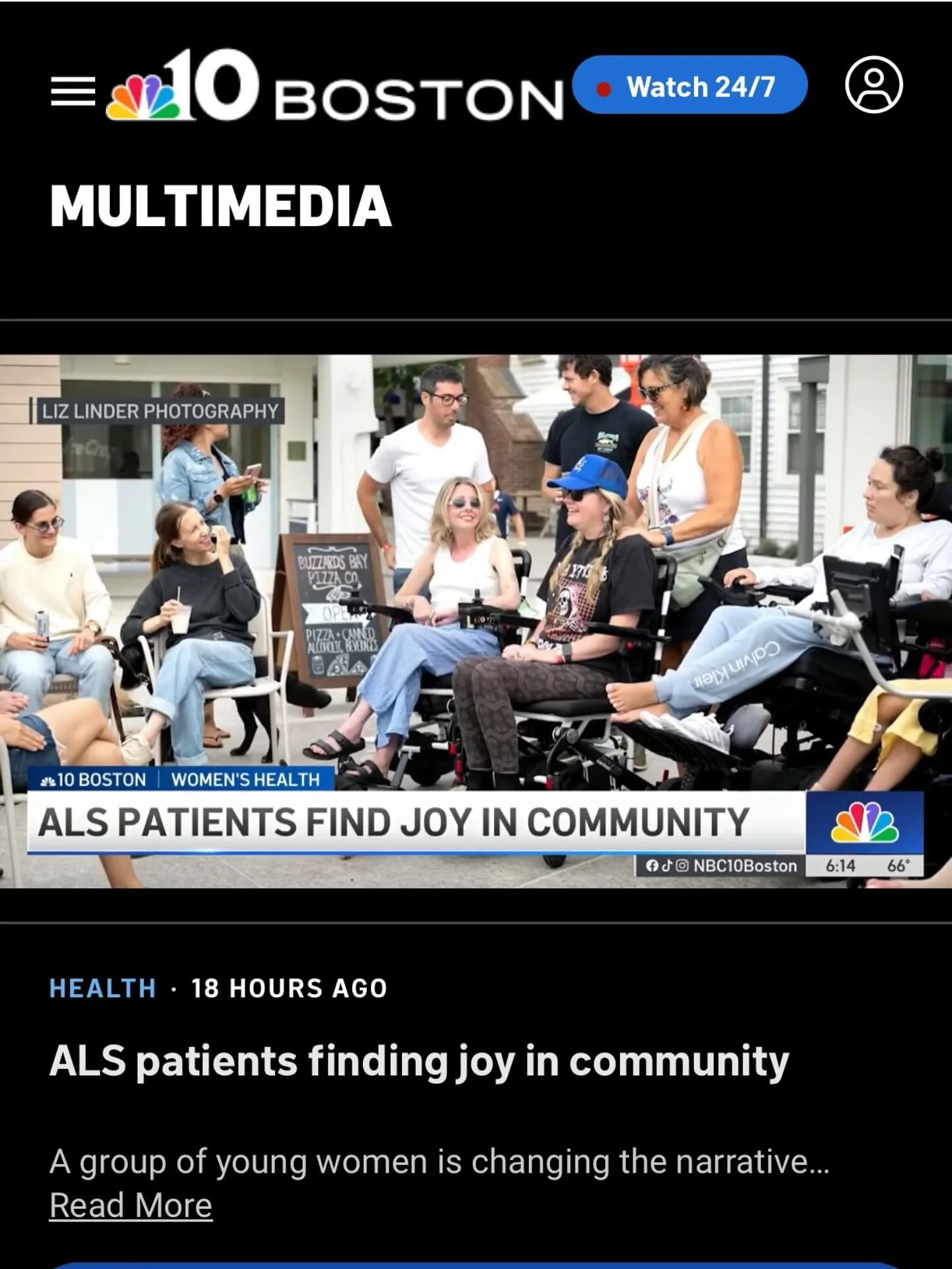 Thank you @nbc10boston for sharing covering our annual retreat and sharing our story!! We are excited to raise awareness and show the power of our community. 

#ALSAwareness #CapeCod #ALS #community
