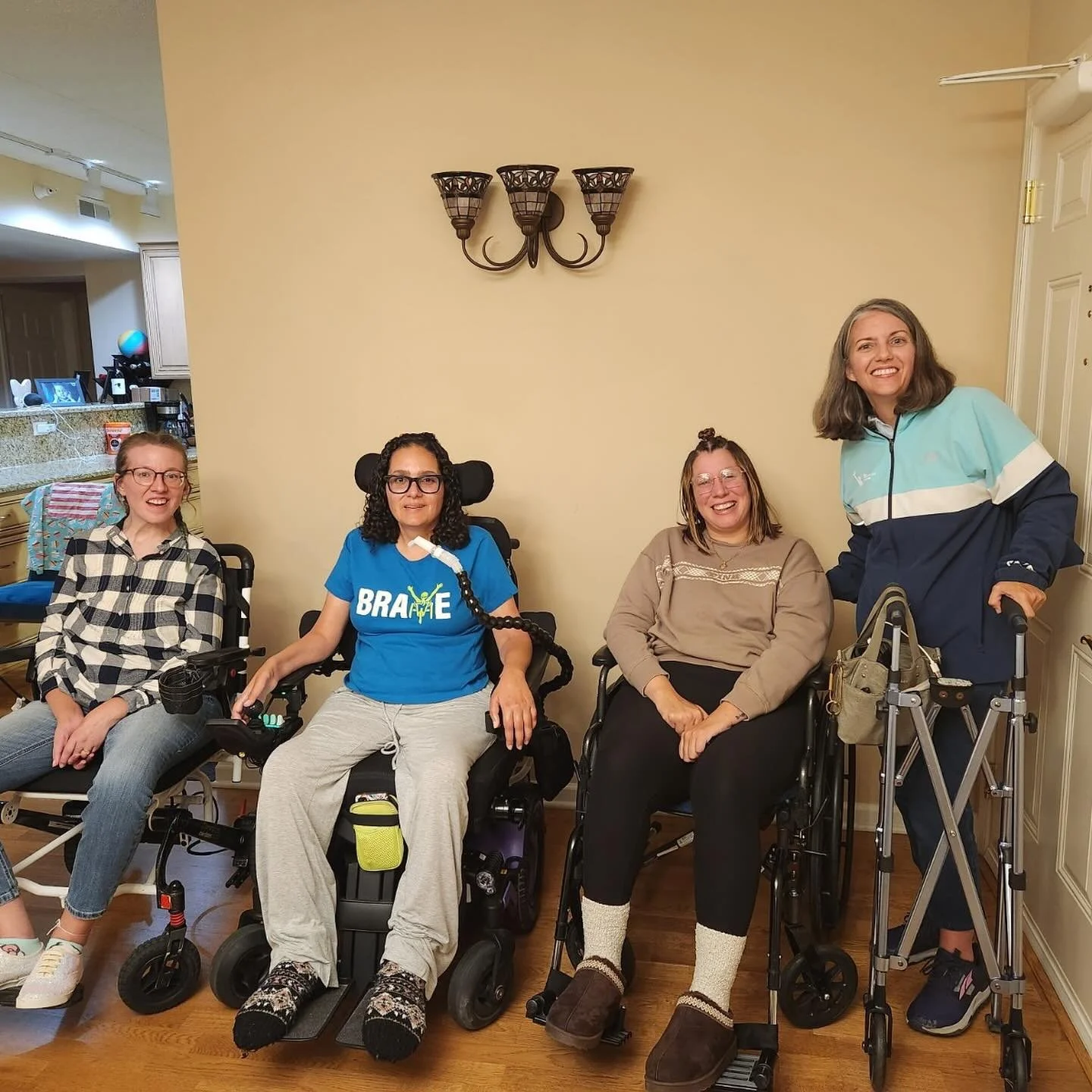 Getting together warms the soul 💕

#heralsstory #als #mnd #babewithamobilityaid