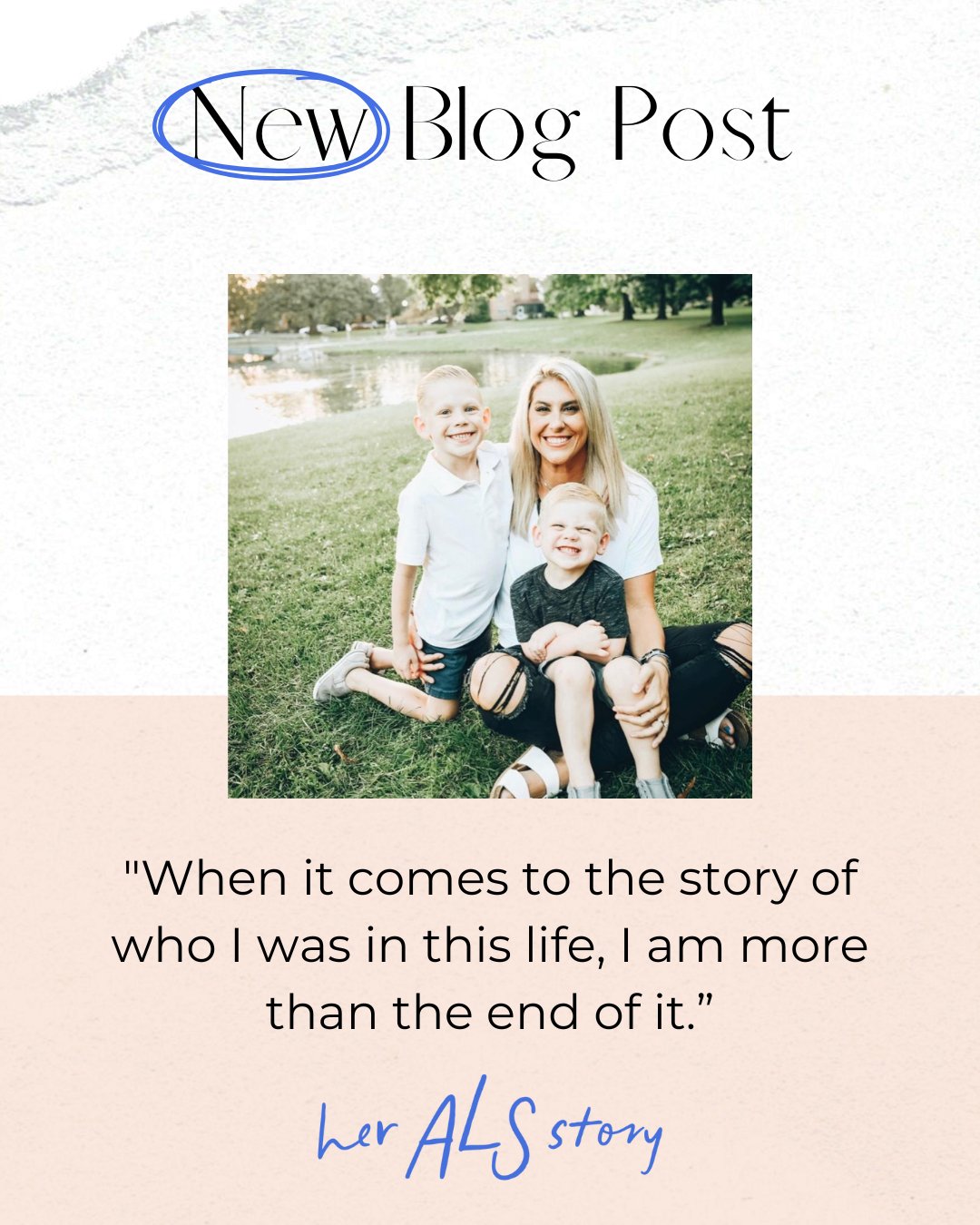 Member, Sara Bennett, writes how she wants to be remembered not as the one who posted about ALS, but by the many other chapters of life as well. Our Her ALS Story family sends Sara and her family and friends all our love.

 #ALSAwareness #EndALS #Her