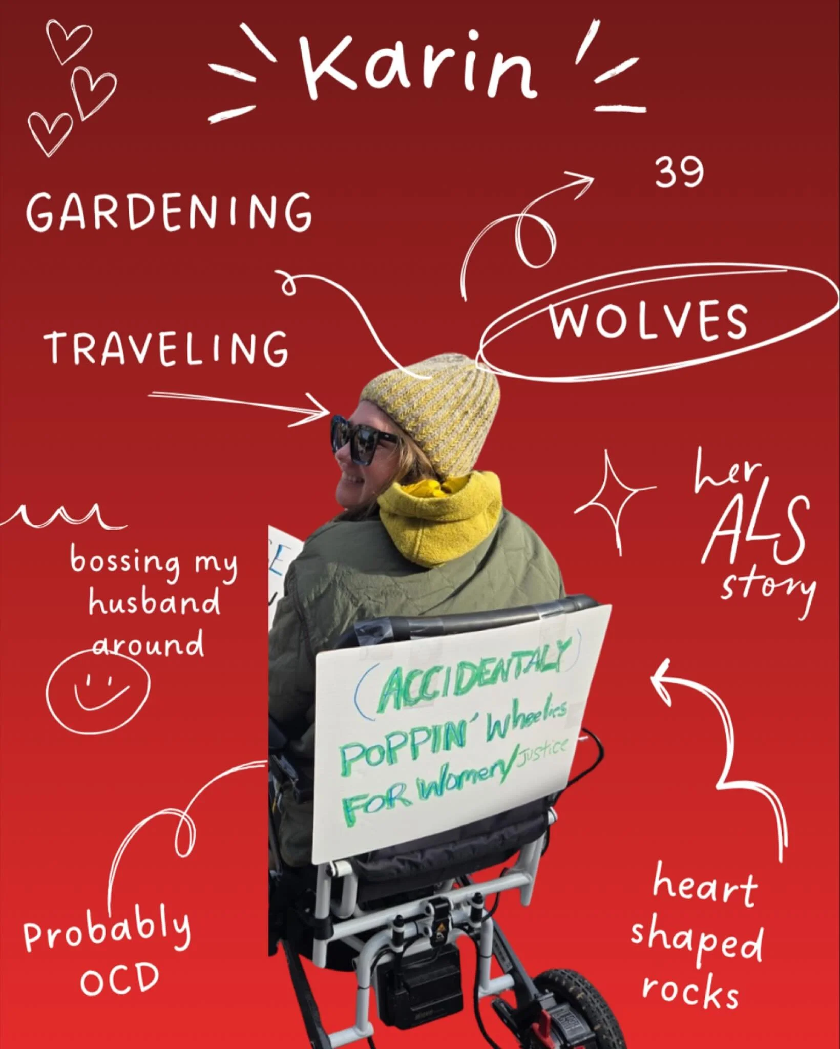 Meet our members!

#ALSAwareness #EndALS #HerALSStory #ALS #LifeWithALS #Accessibility #Disability #MND #MotorNeuroDisease #ALSSucks #MNDAwareness #FuckMND #DisabilityAwarenesss #accessibility #babewithamobilityaid