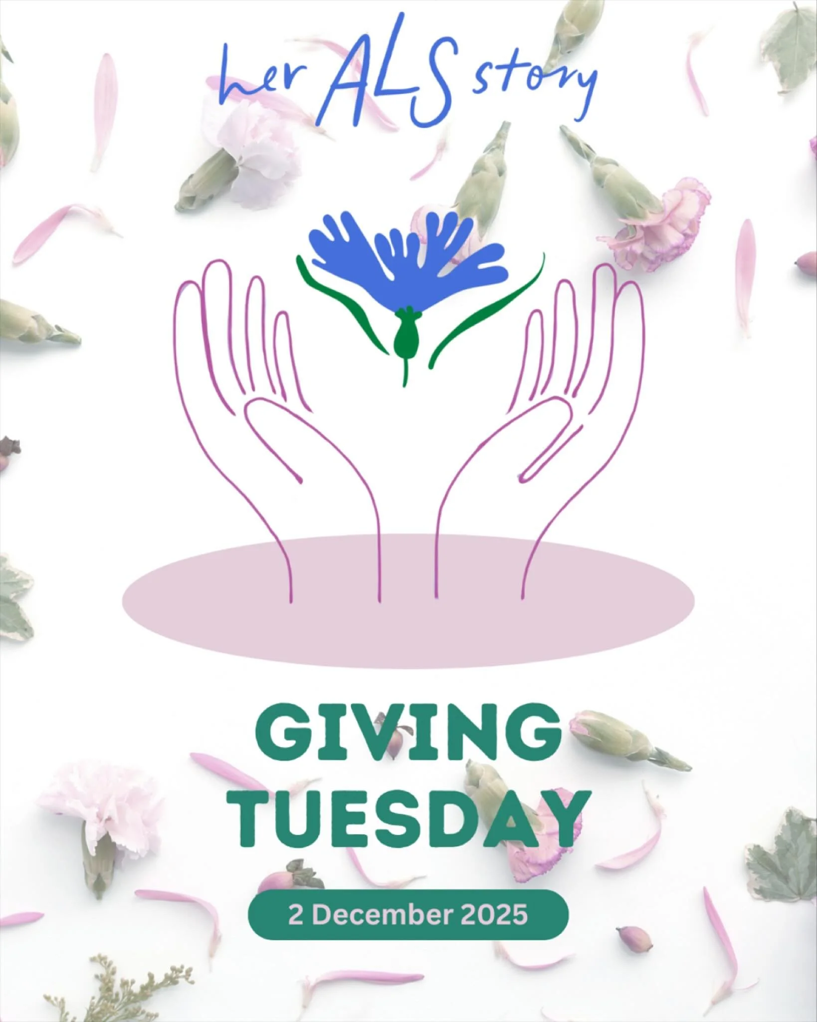 On this giving Tuesday, if you are able, please consider supporting Her ALS Story! Link in bio 👆
