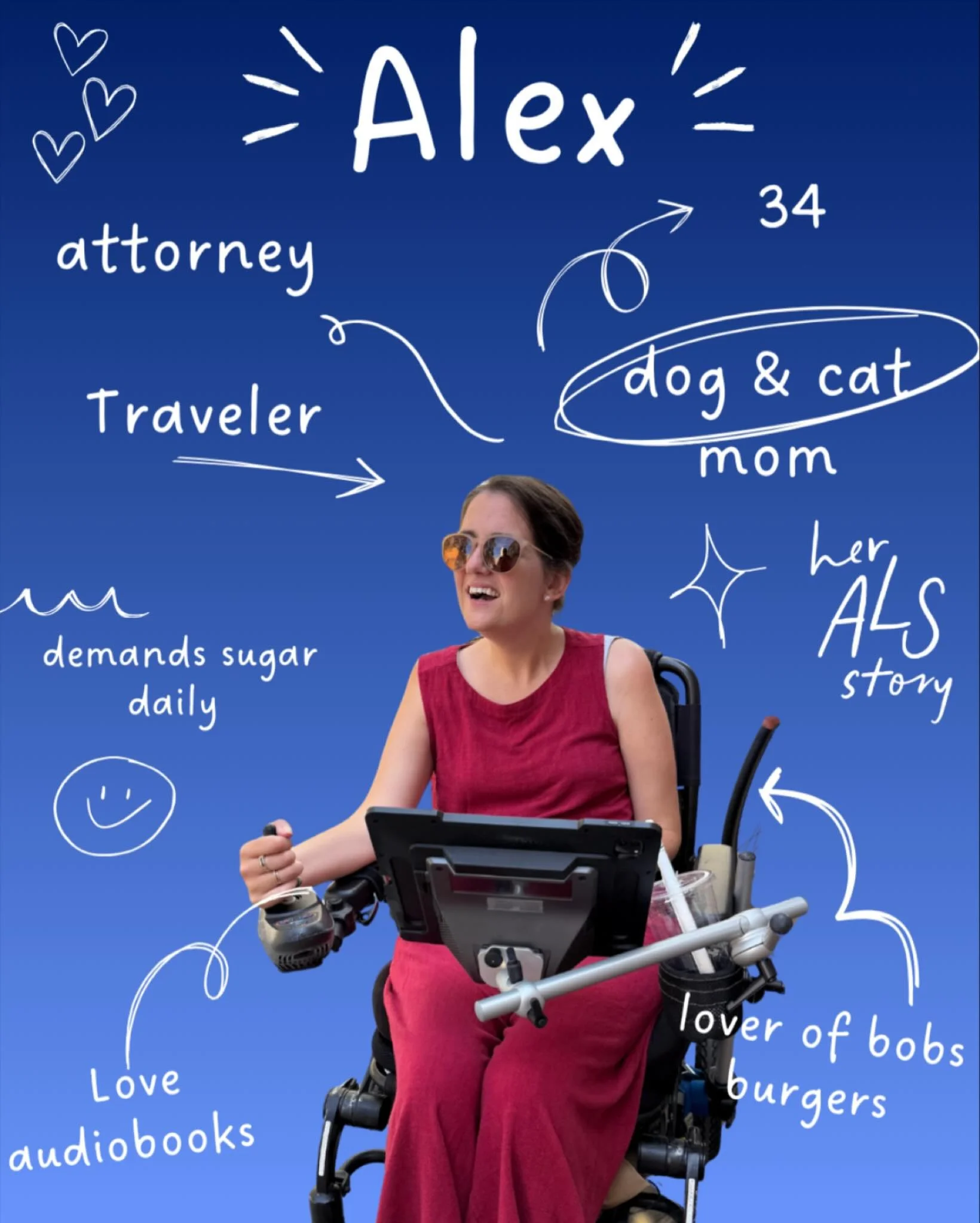 Meet our members!

#ALSAwareness #EndALS #HerALSStory ALS LifeWithALS Accessibility Disability MND MotorNeuroDisease ALSSucks MNDAwareness FuckMND DisabilityAwarenesss accessibility babewithamobilityaid