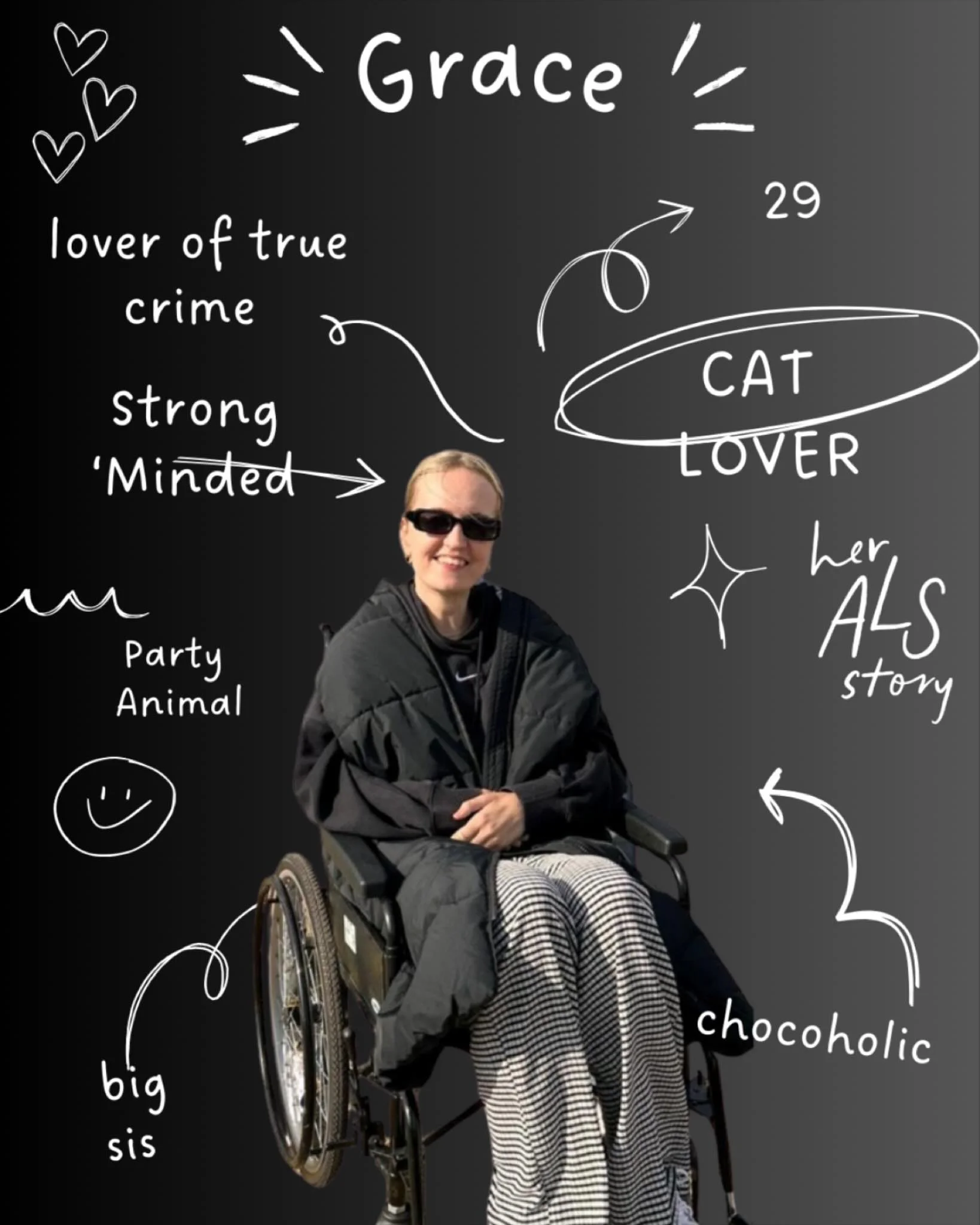 Meet our members!

#ALSAwareness #EndALS #HerALSStory #ALS #LifeWithALS Accessibility Disability MND MotorNeuroDisease ALSSucks MNDAwareness FuckMND DisabilityAwarenesss accessibility babewithamobilityaid