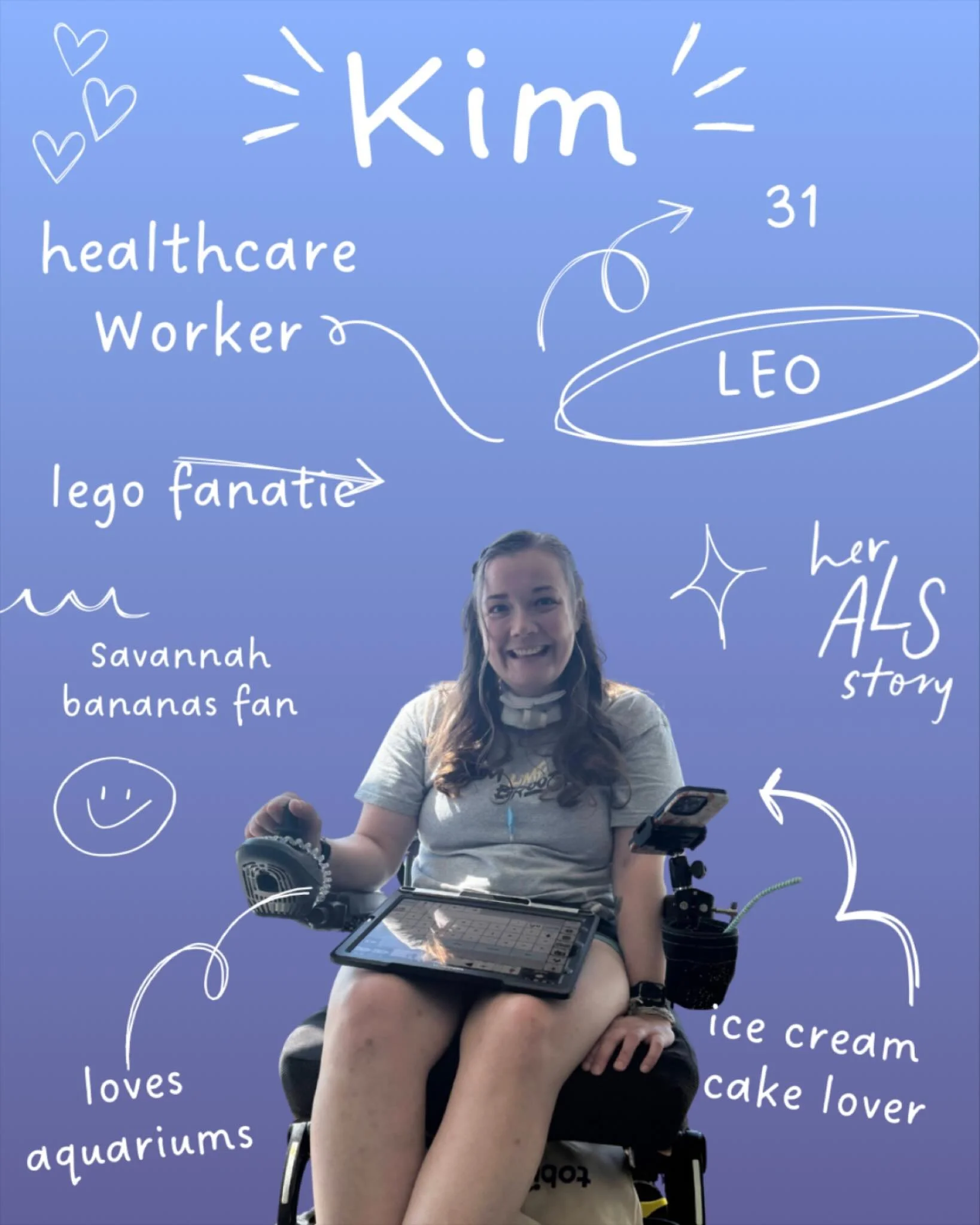 Meet our members!

#ALSAwareness #EndALS #HerALSStory ALS LifeWithALS Accessibility Disability MND MotorNeuroDisease ALSSucks MNDAwareness FuckMND DisabilityAwarenesss accessibility babewithamobilityaid