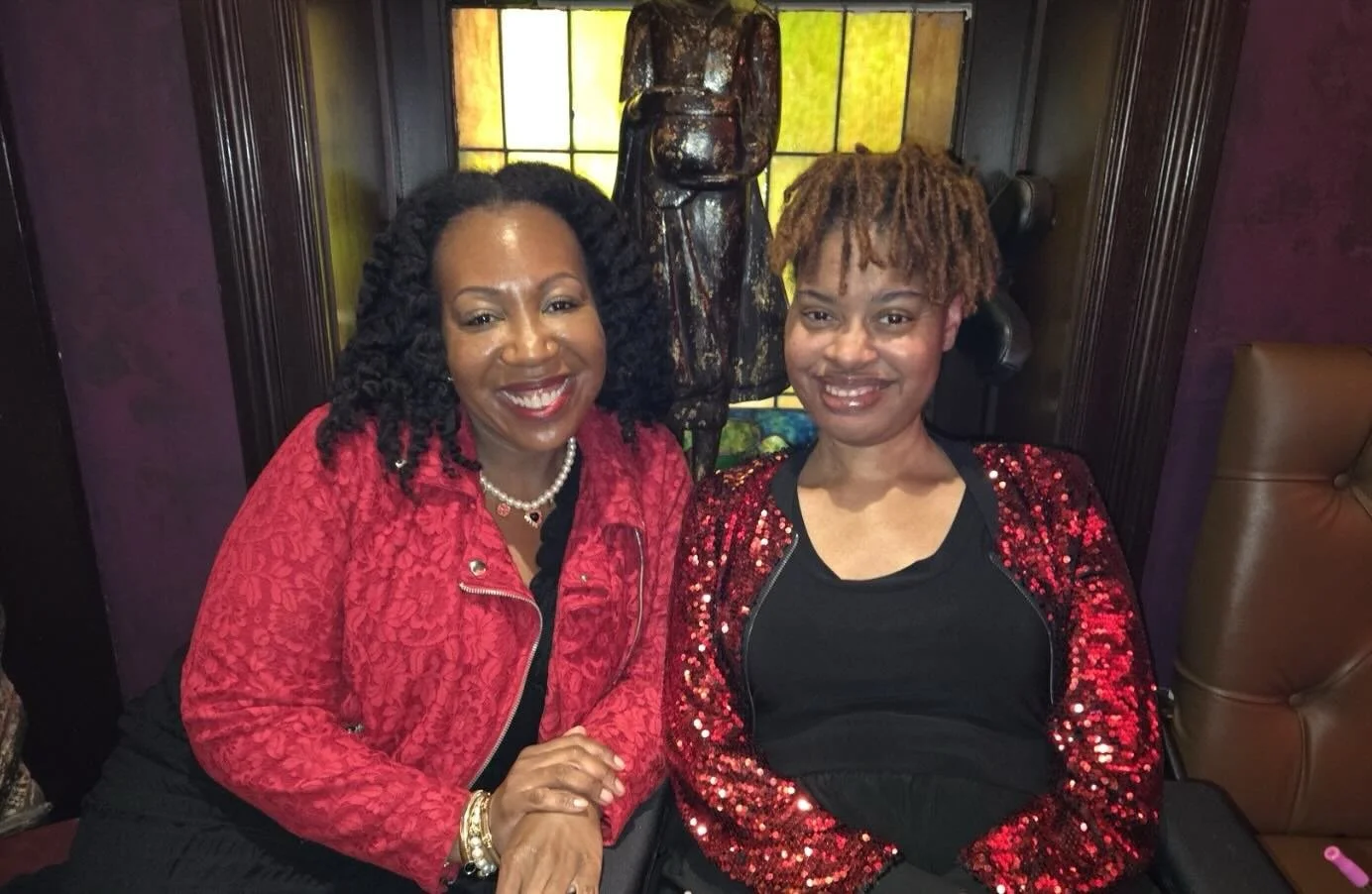 Her ALS Story Monique celebrates Galentines Day with her gal pal!