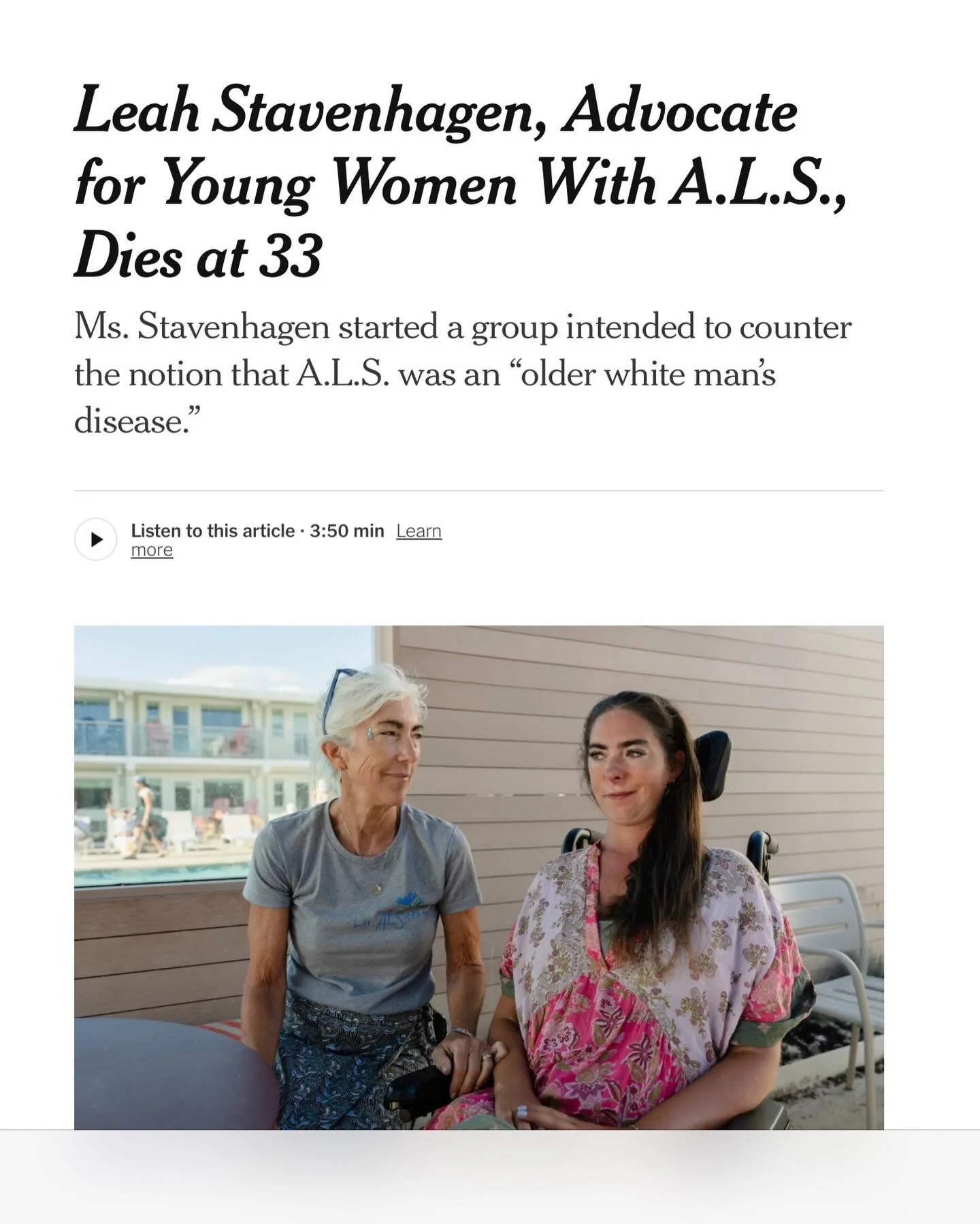 As a big fan of The New York Times crossword and spelling bee, Leah would approve of this inclusion. Thank you Roni Rabin for shining a light on her inspiring story and capturing her essence. We&rsquo;re honored to carry her legacy.