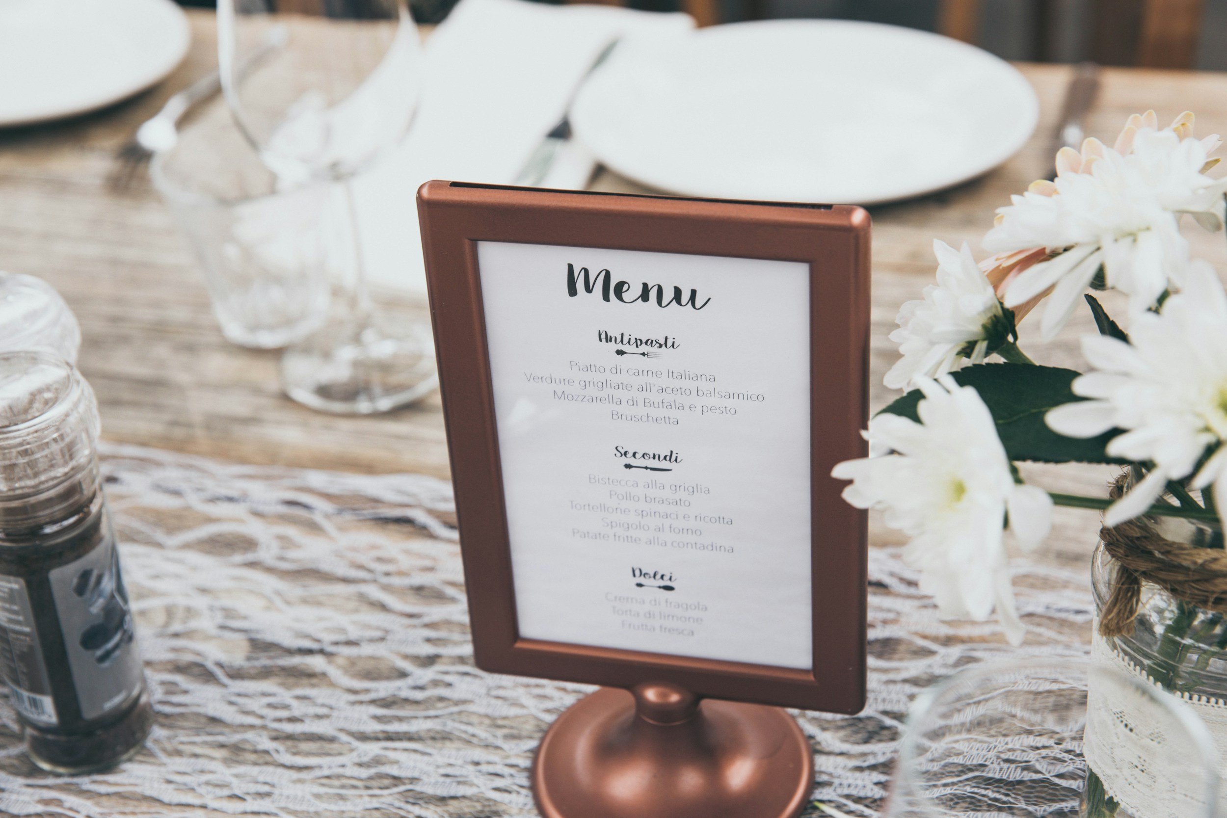 New York chef dinner party place settings