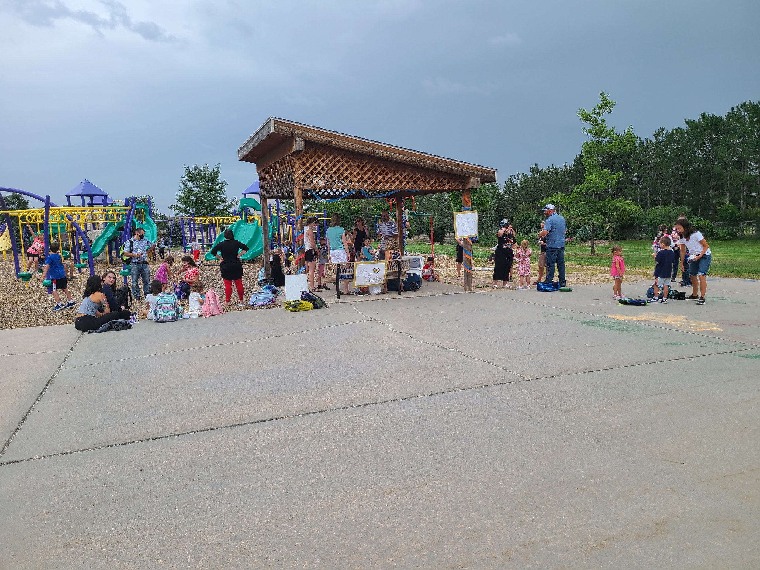 New Family Ice Cream Social. Every August, we invite new families to stay after school to play, chat, and enjoy a treat!