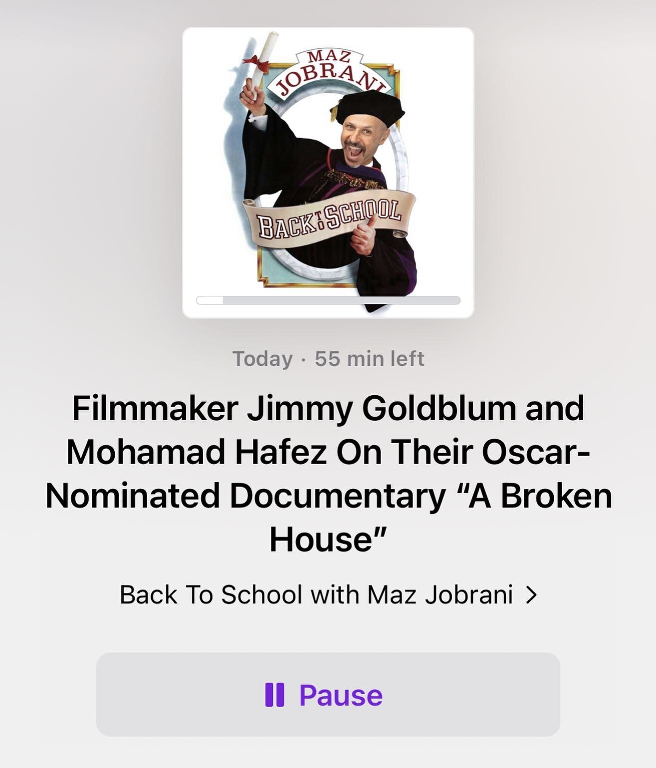 The wonderful comedian, actor, and activist @mazjobrani had @mohamad_hafez and director @jimmygoldblum on his podcast to discuss @abrokenhouse, afghanistan, refugees, and why we should all have pakistani wives (ie they educate white people and take y