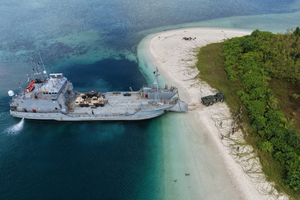 Ship-to-shore: Underwater Perception for Amphibious Operations