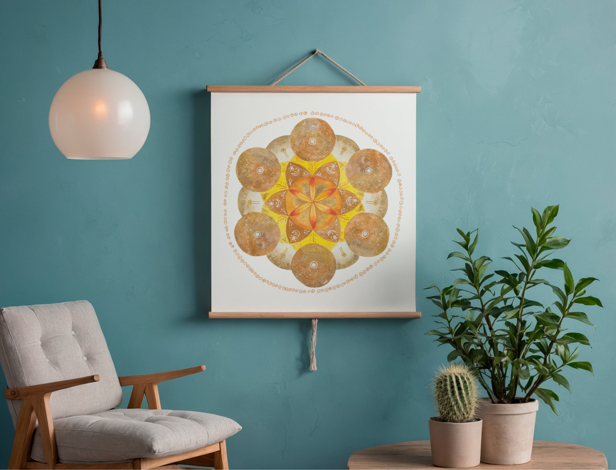 Creativity Mandala Watercolour Print