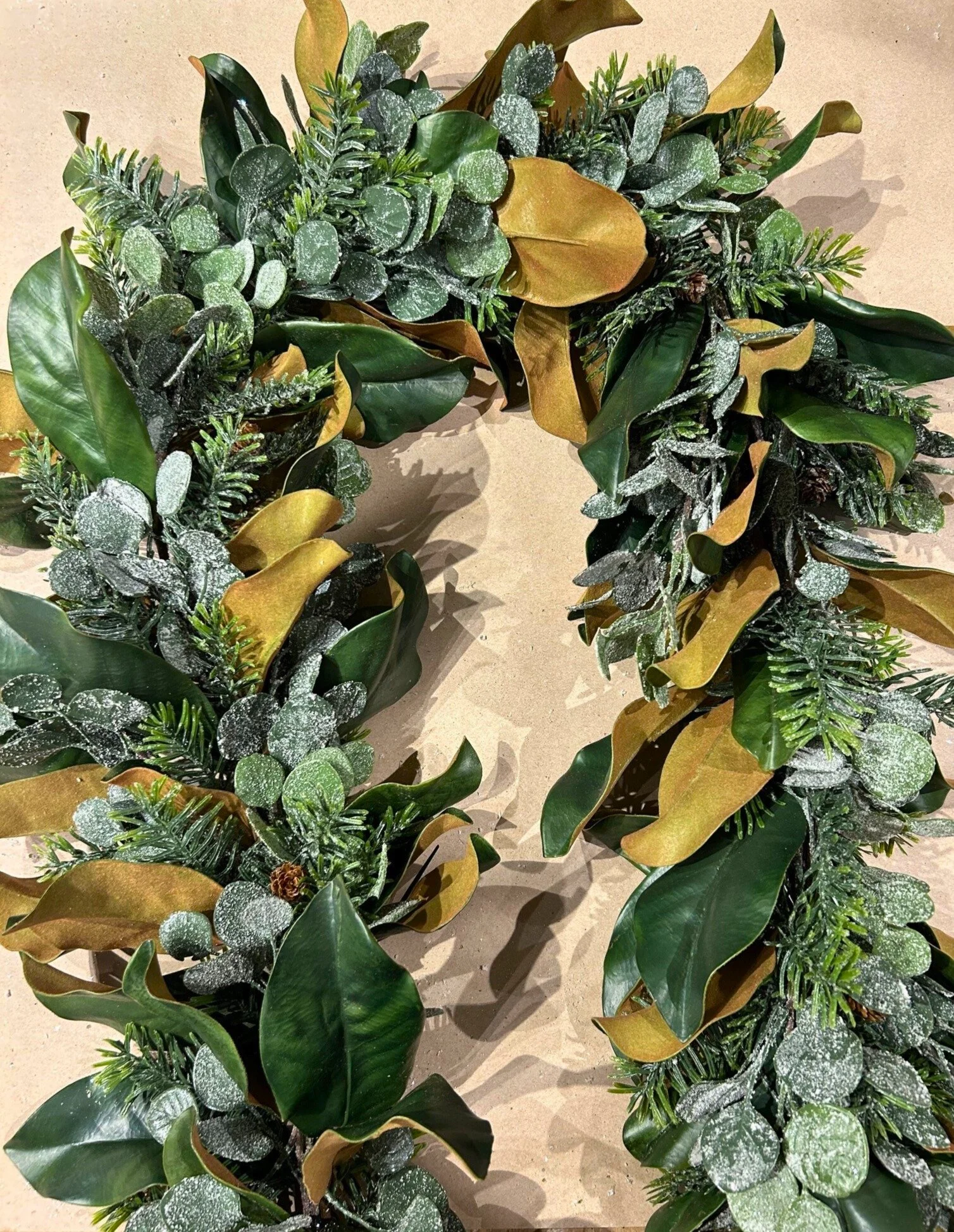 6' Frosted pine/magnolia garland
$385
Pair available
