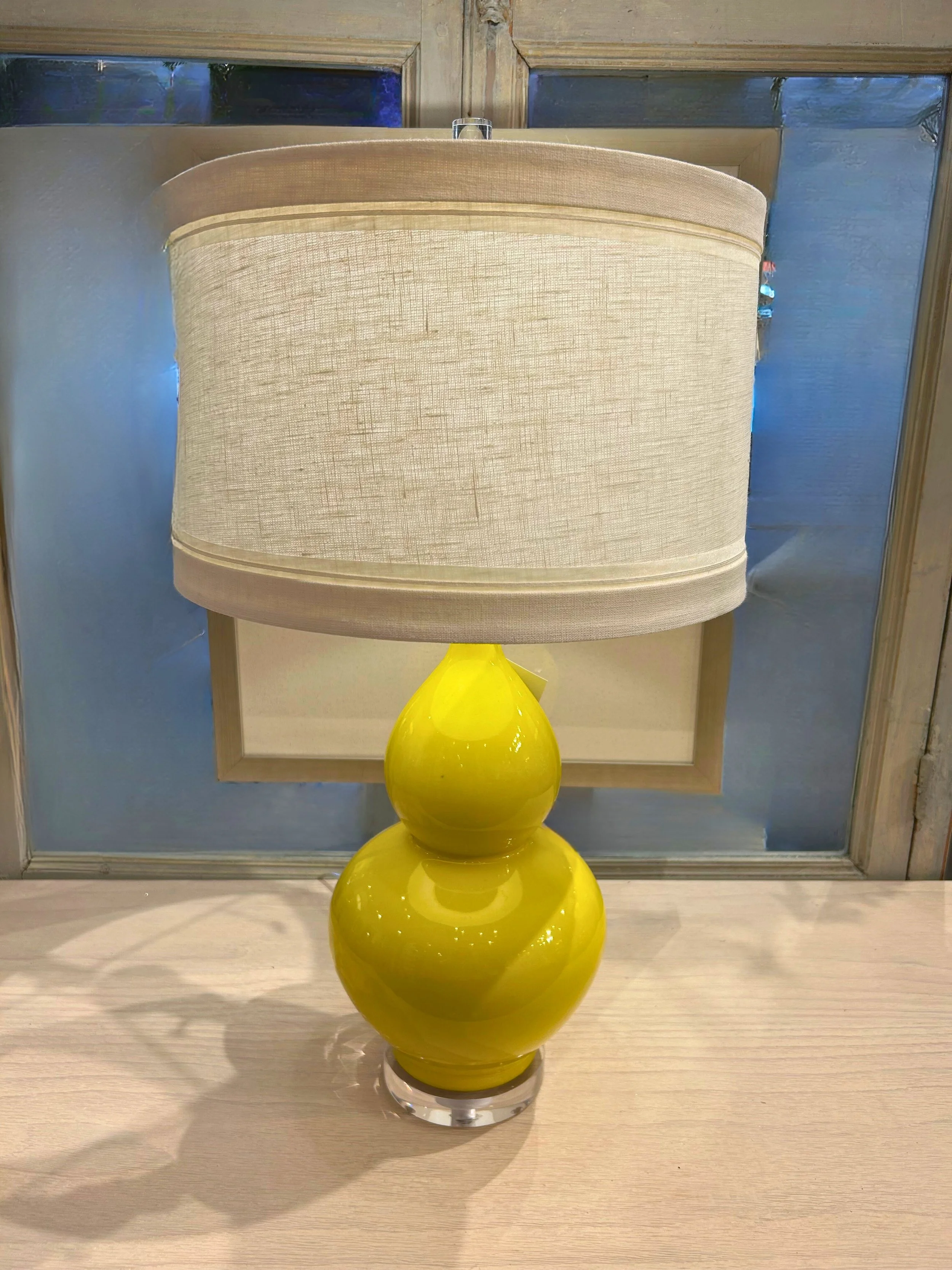 Yellow Pottery Lamp  
$1098 
232512 
Pair Available