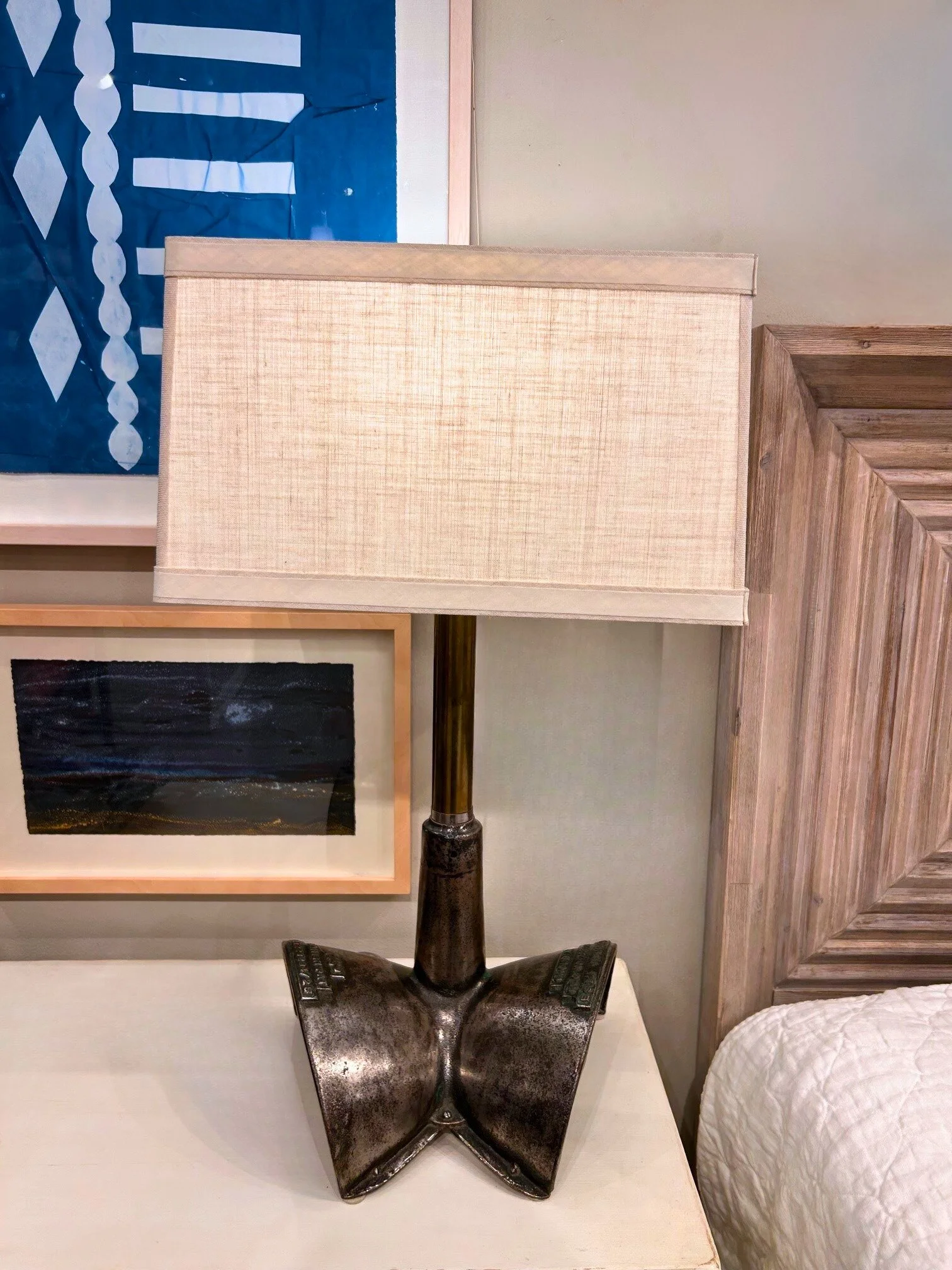 Polished Iron/Brass Lamp 
$995 
241315