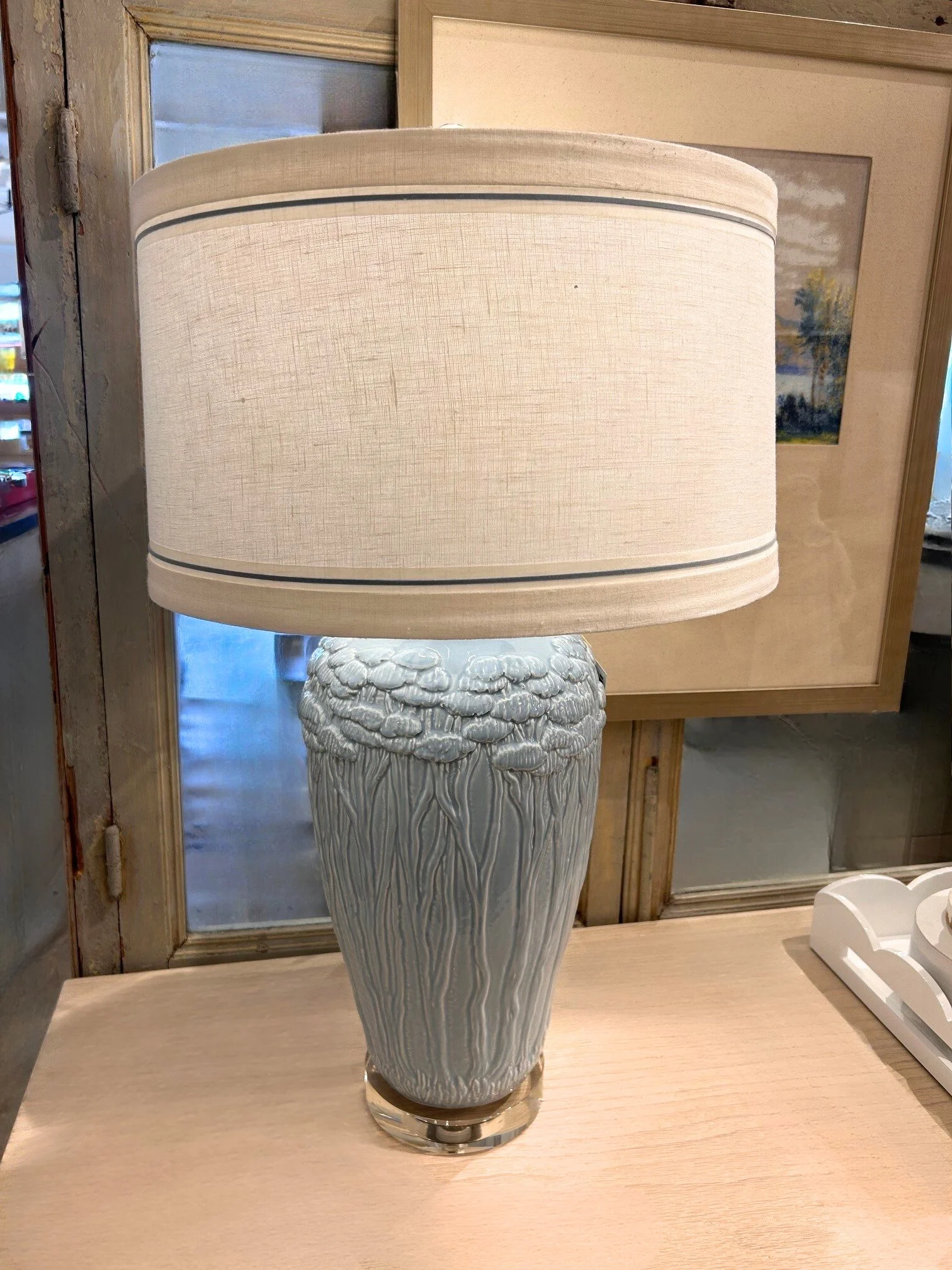 Light Blue Pottery Lamp 
$1100 
211082