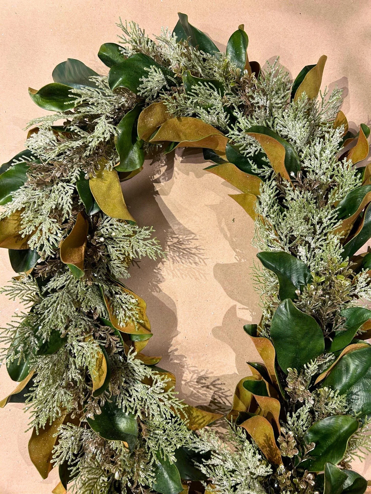 6.5' Frosted cedar/magnolia garland
$398
Pair available