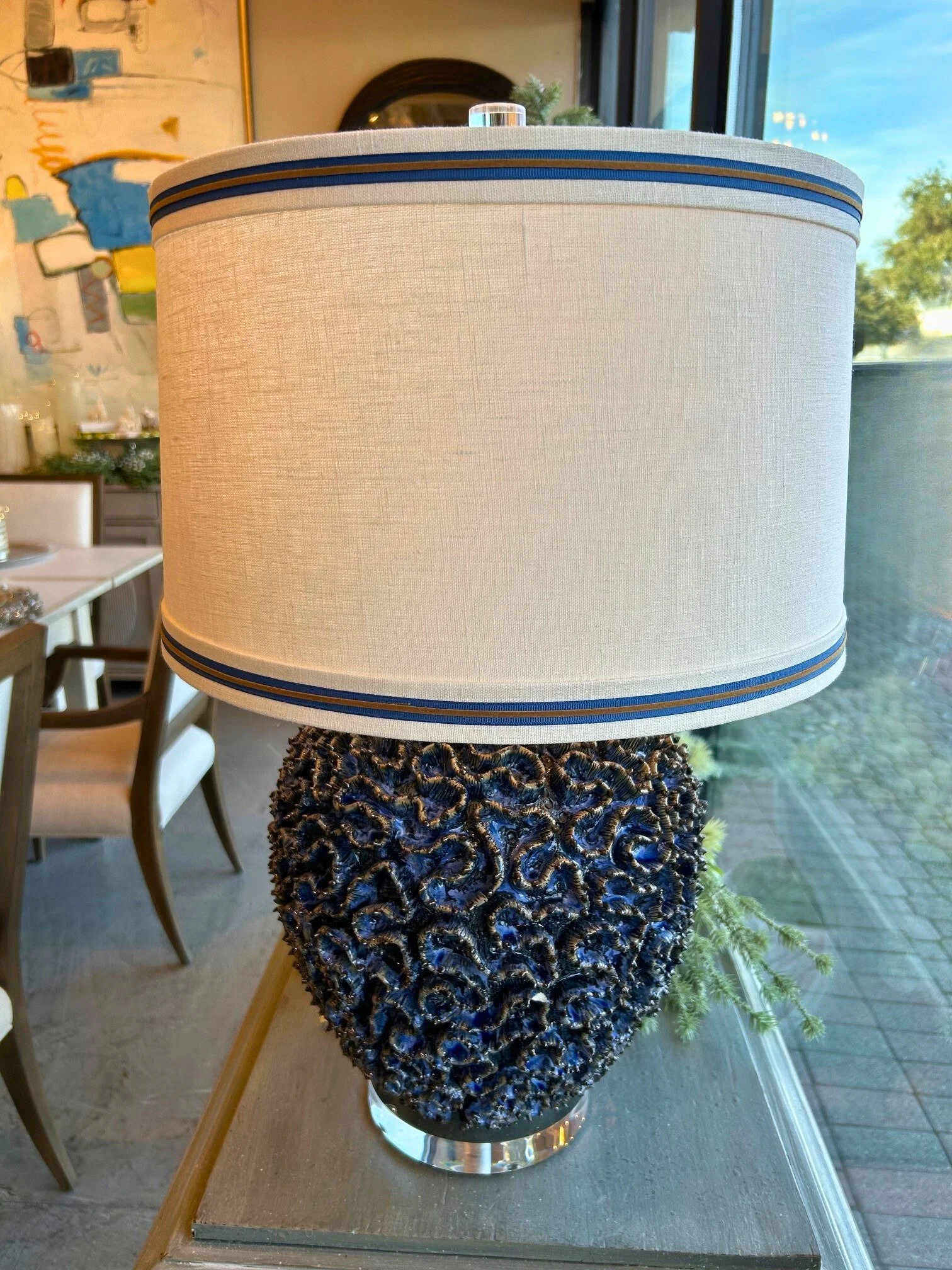 Blue Coral Lamp 
$1195 
250953 
Pair Available