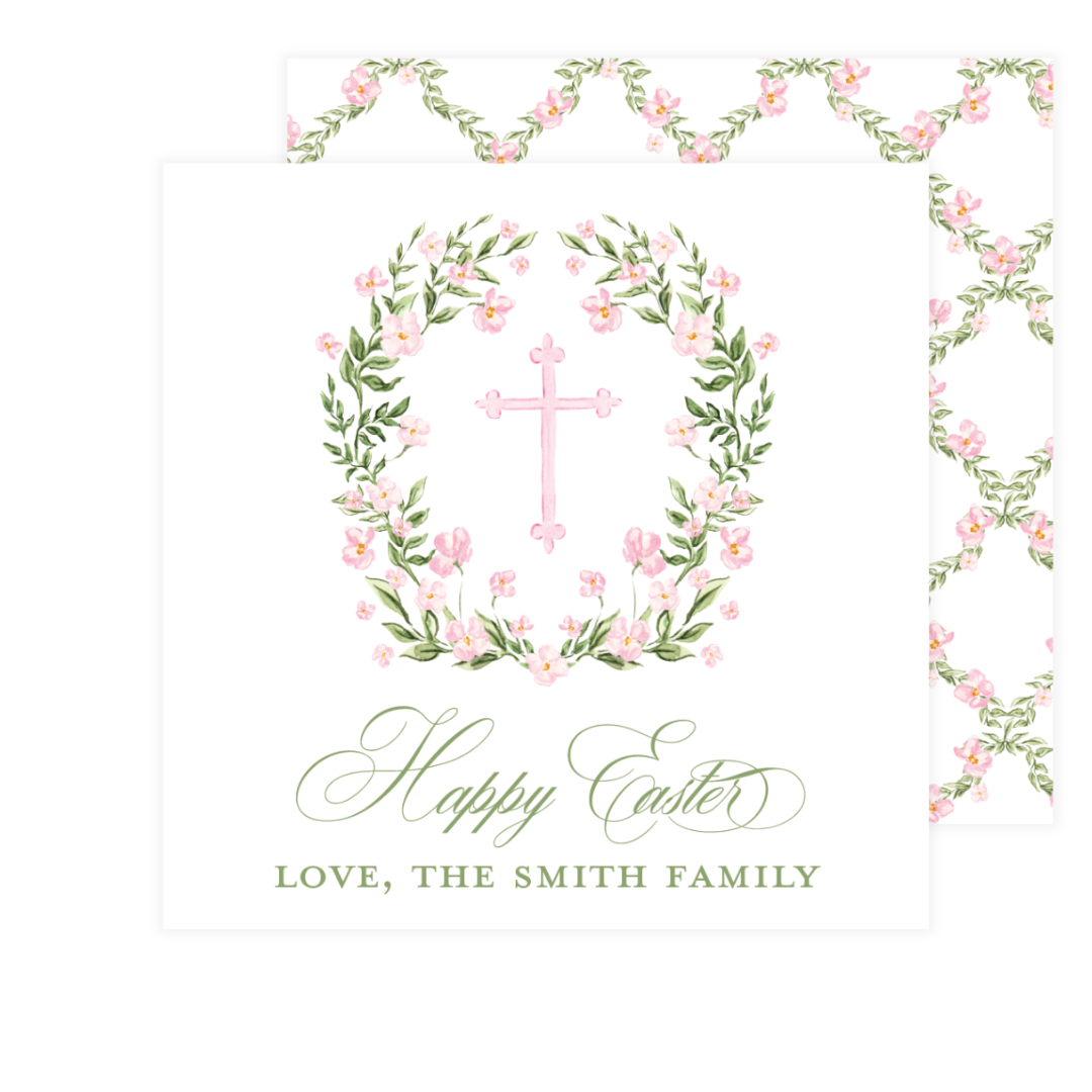 Easter Watercolor Crest Gift Tags