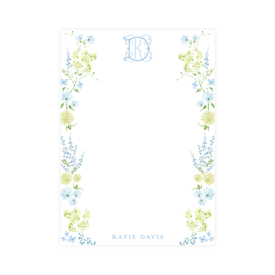 Azul Garden Monogram Notepad
