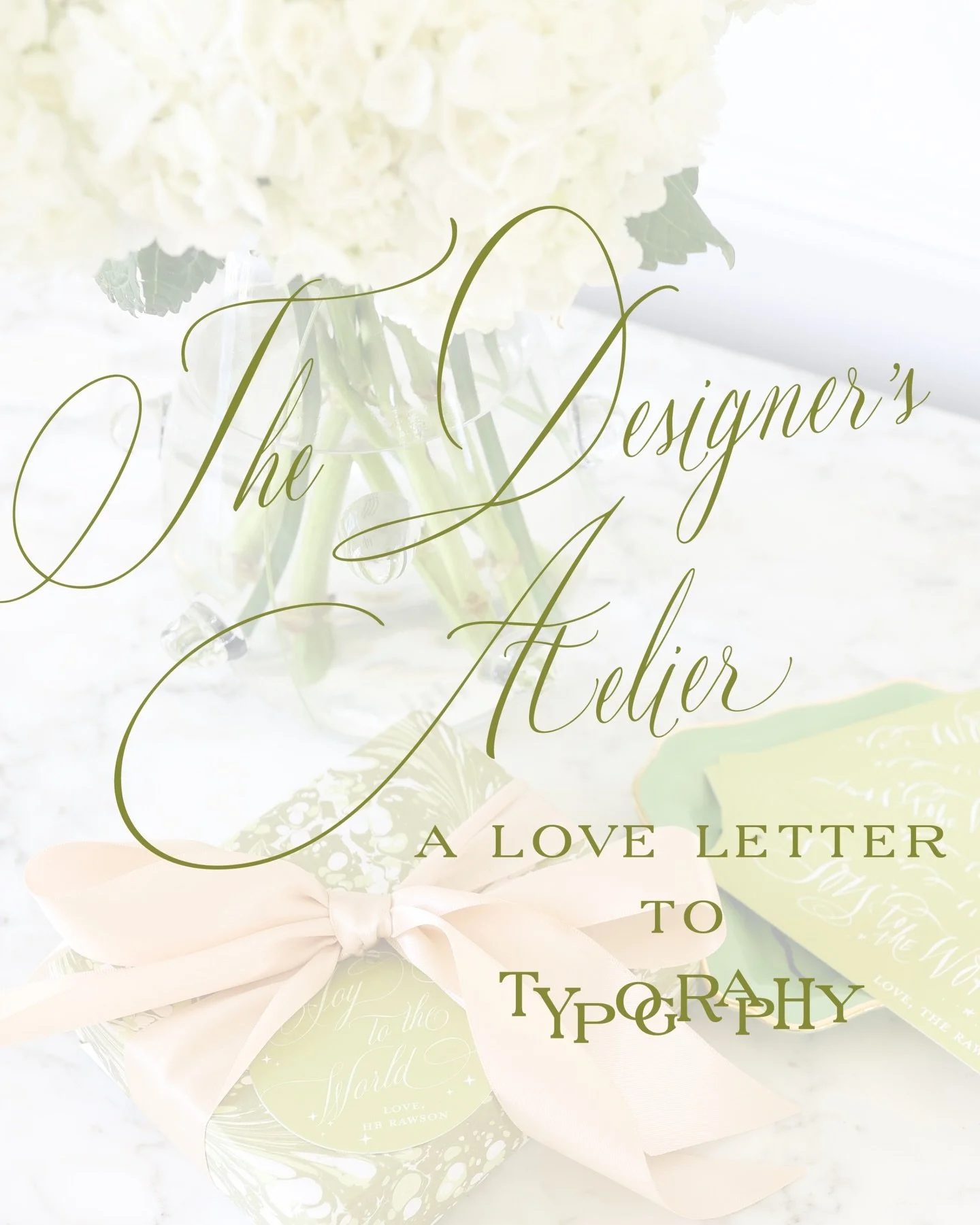 The Designer&rsquo;s Atelier: a series where we drop the curtain &amp; share a few of our design secrets! 🤫

Lesson One: Typography

Typography can completely change a design. At Rawson Collective, it&rsquo;s something we truly value &mdash;because 