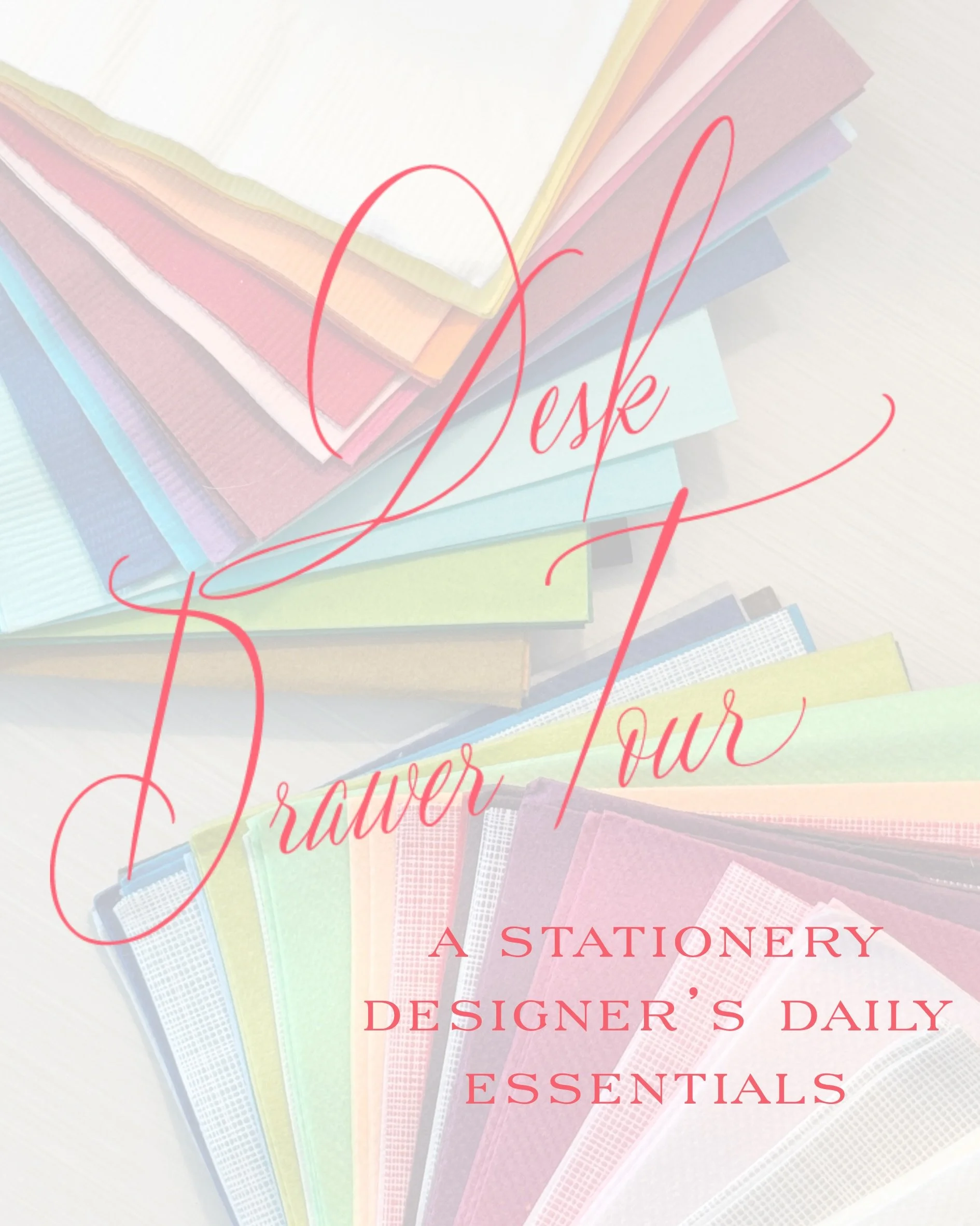 Desk Drawer Tour! ✨ A little peek inside the desk drawer of a stationery designer who works from home. Keeping these items within reach helps keep the creativity flowing and makes the busiest days feel a little more manageable.

Do we love this kind 