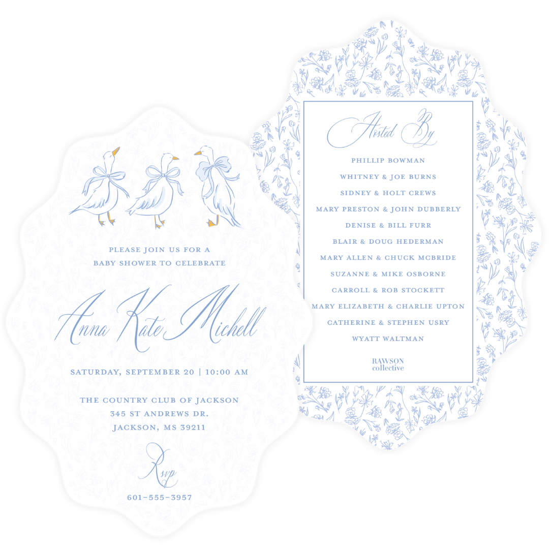 Little Ducklings Baby Shower Invitation