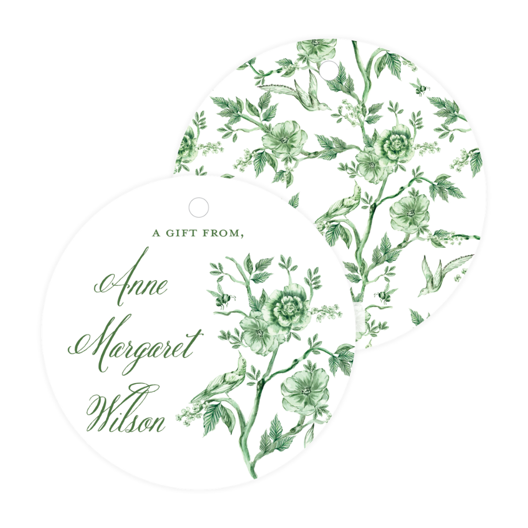 Versailles Round Gift Tags