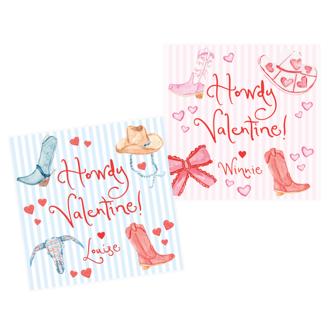Howdy Valentine Gift Tags