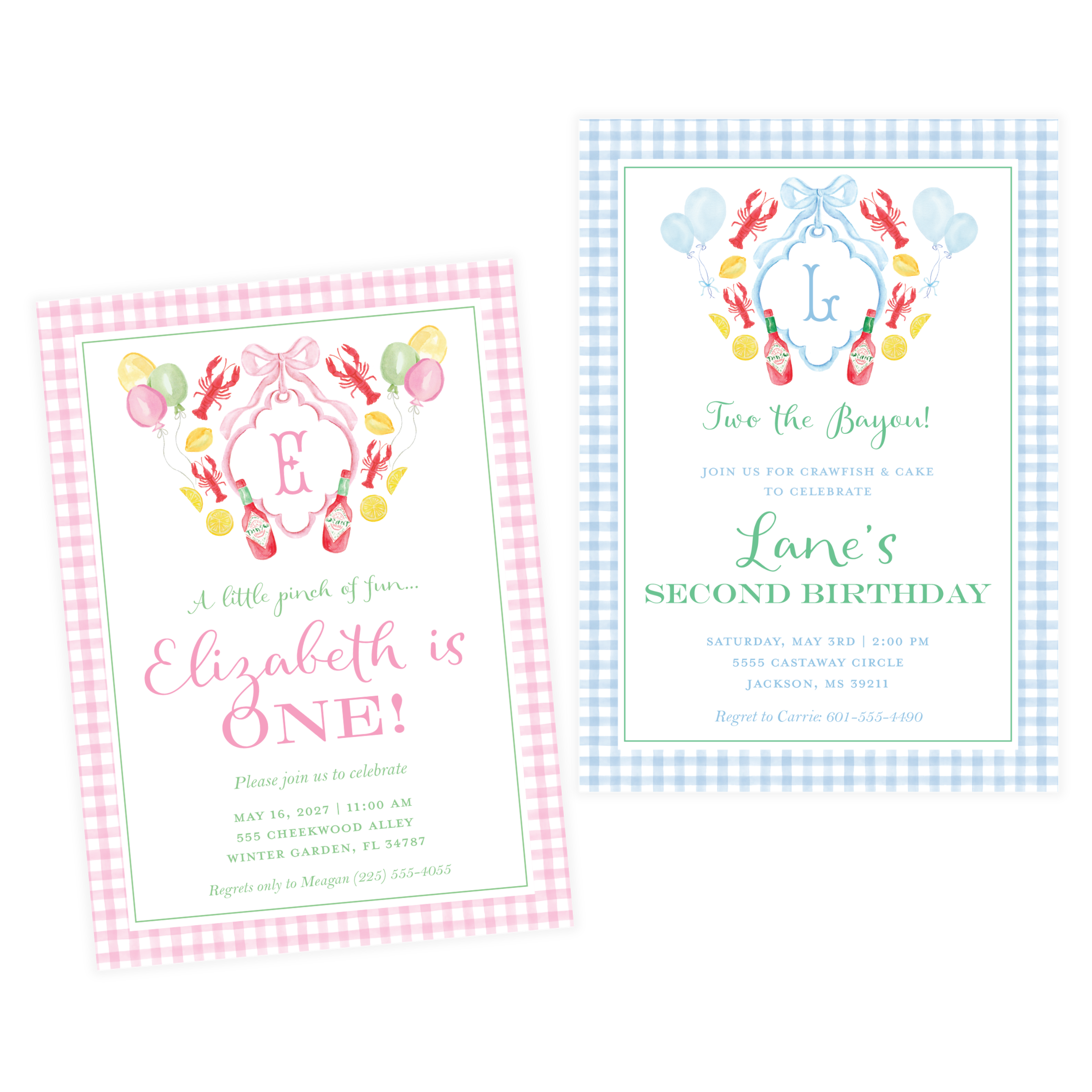 Two the Bayou Birthday Invitation