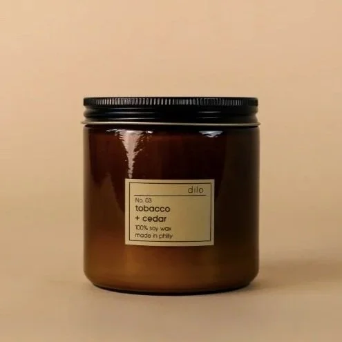 dilo No. 03 Tobacco + Cedar Candle - Soy Wax