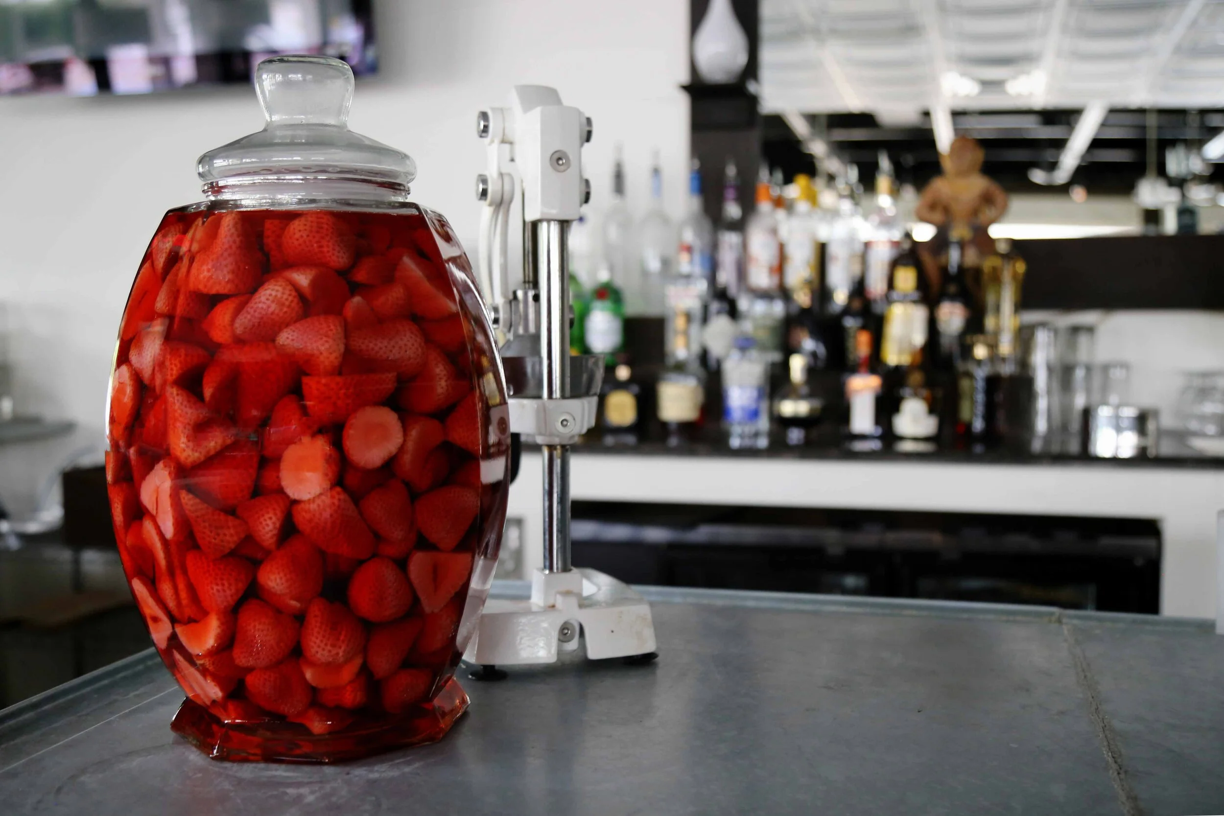 House Infused Strawberry Vodka