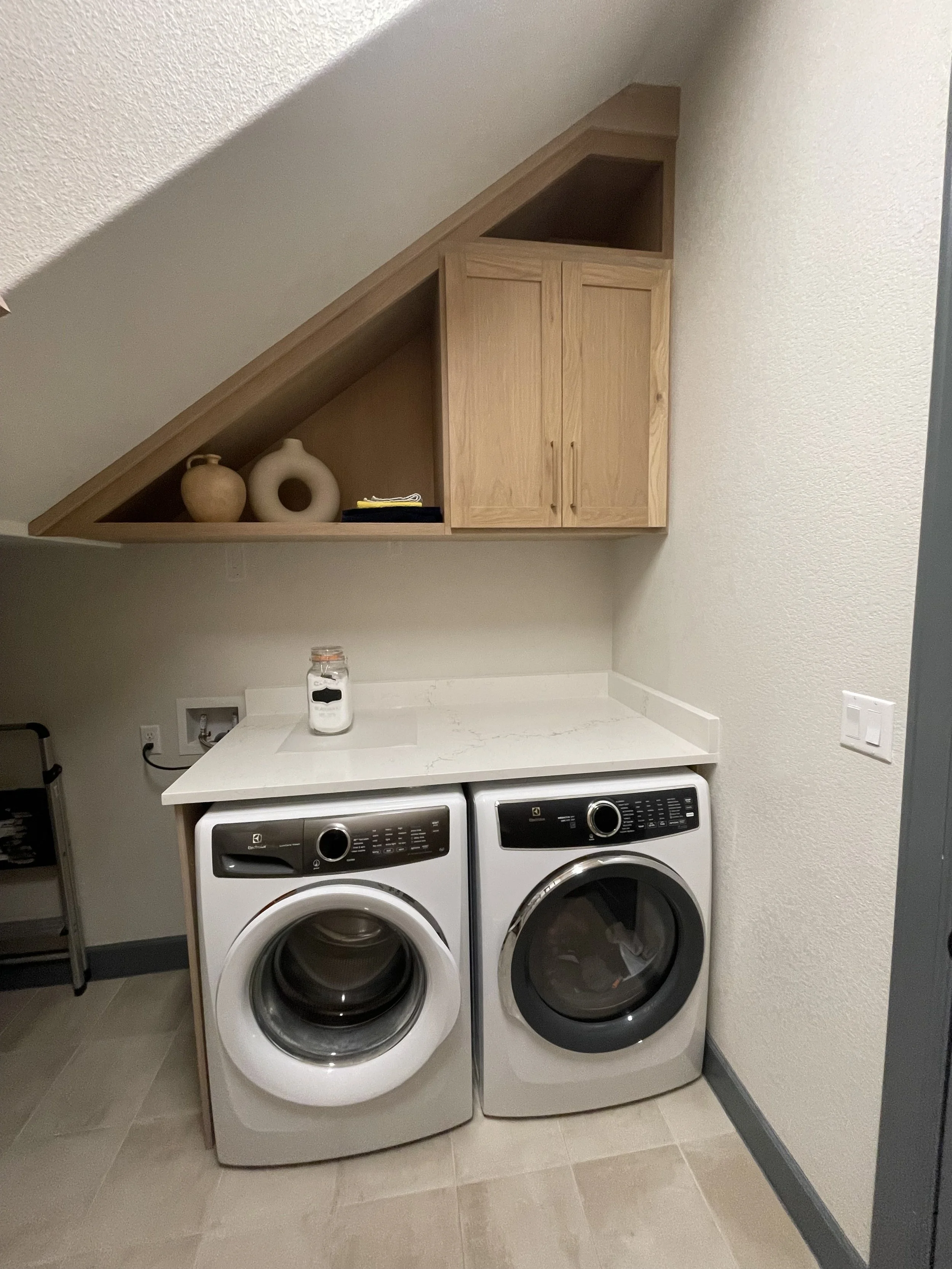 Custom Laundry Room Cabinetry and Shelving
