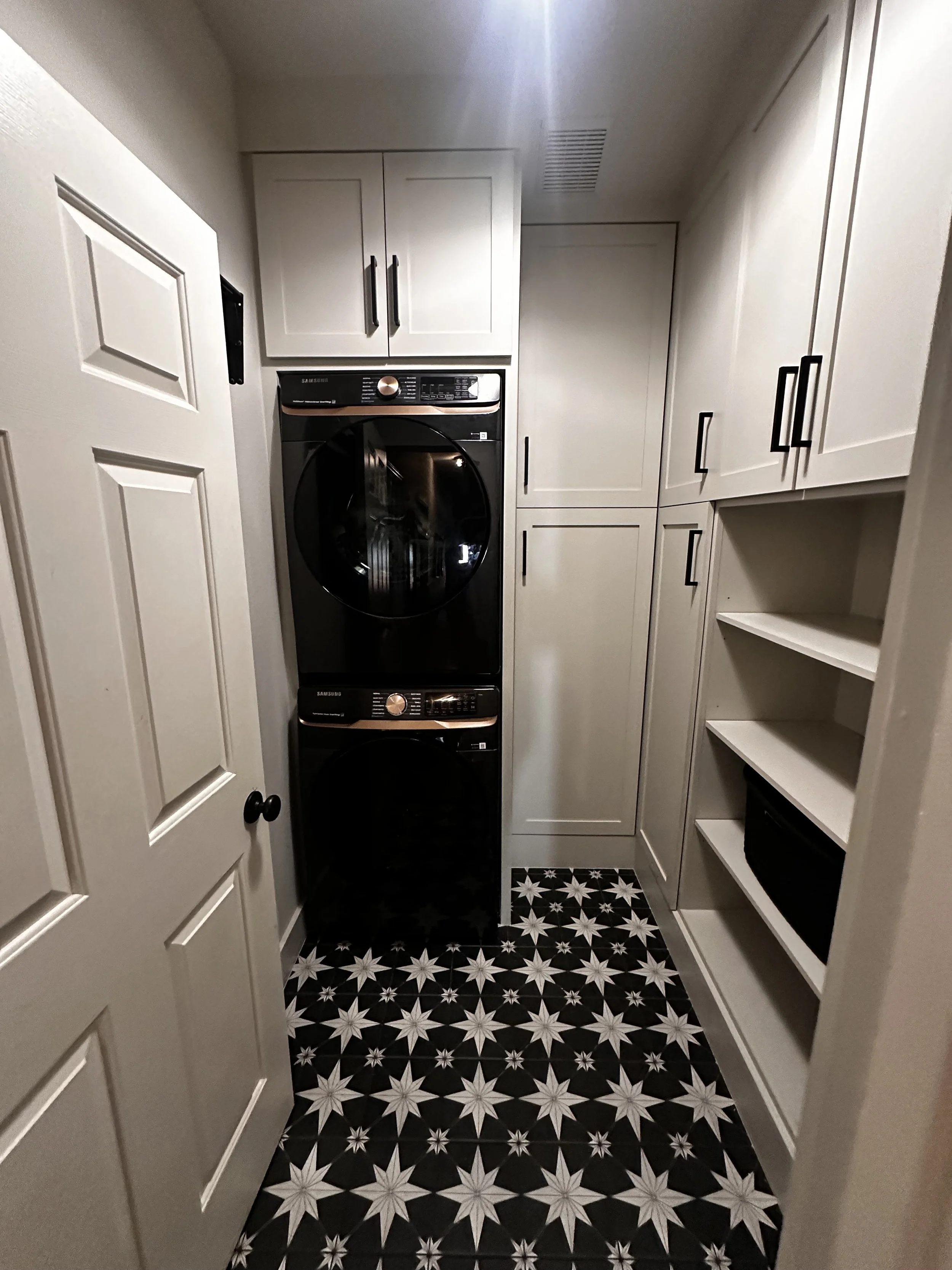 Custom Laundry Room Cabinetry and Shelving