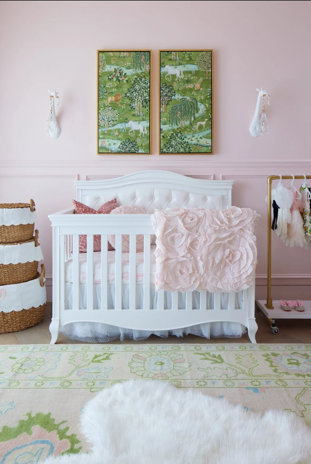 Wainscotting on Nursery Wall